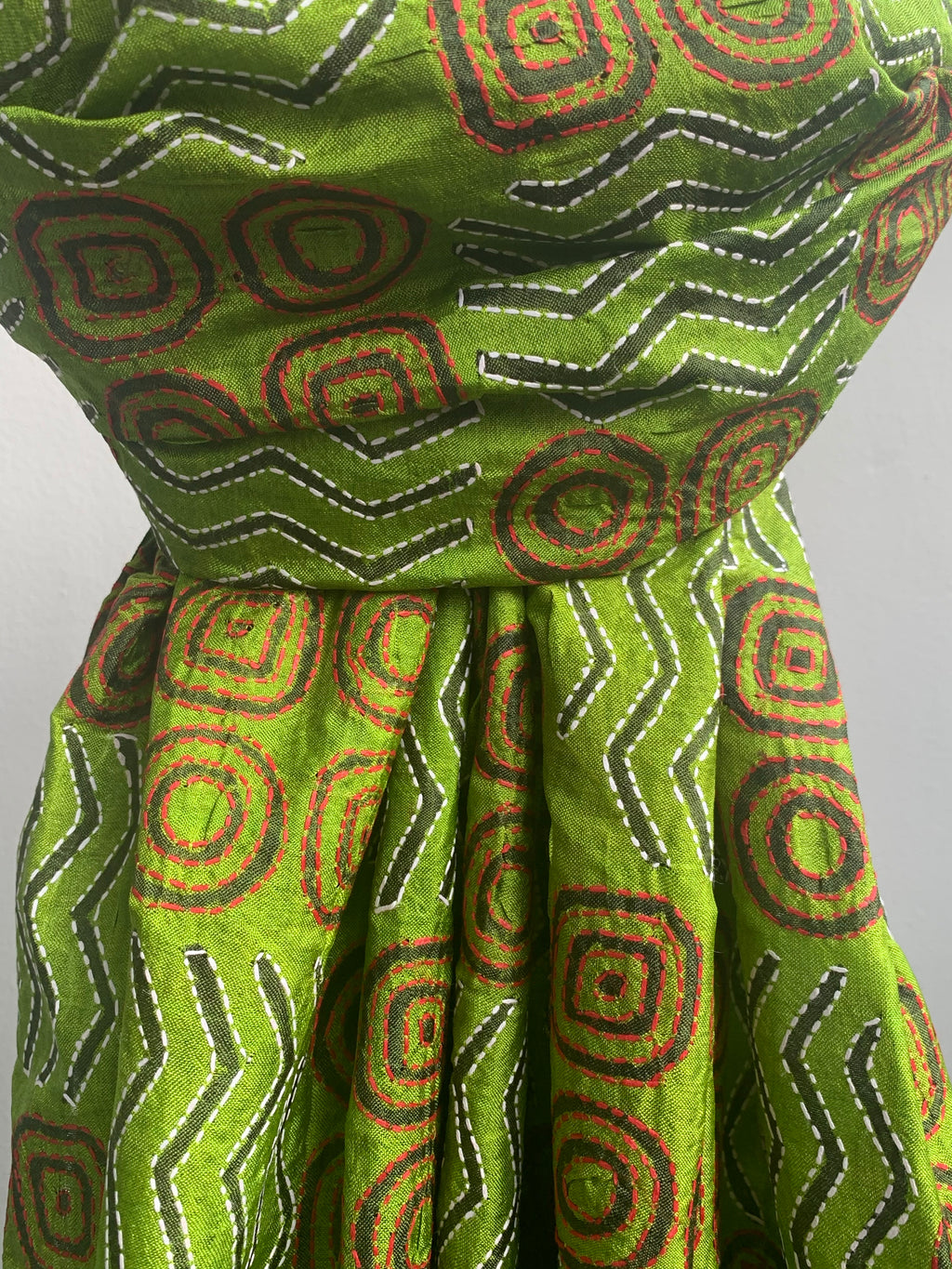 Handcrafted Kantha Cotton Silk Dupatta