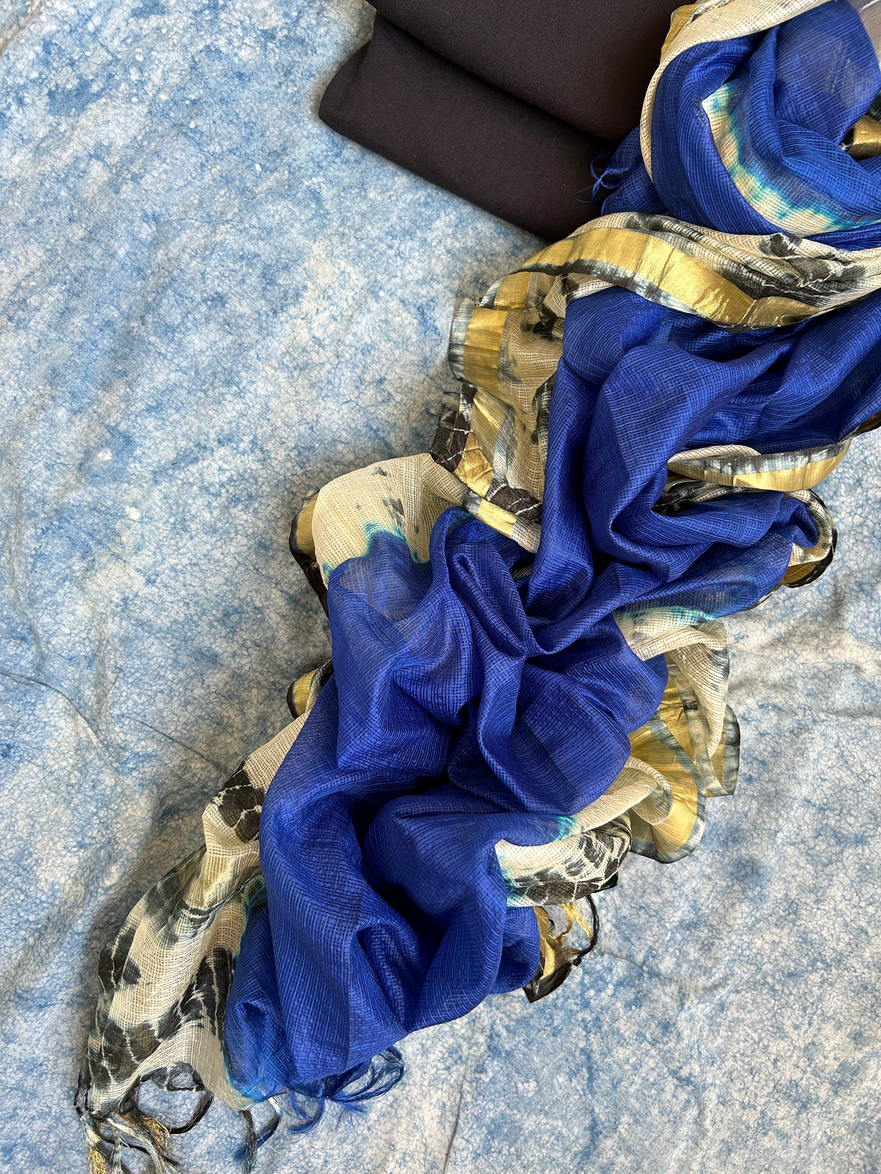 Handcrafted Cotton Art Silk Kota Suit