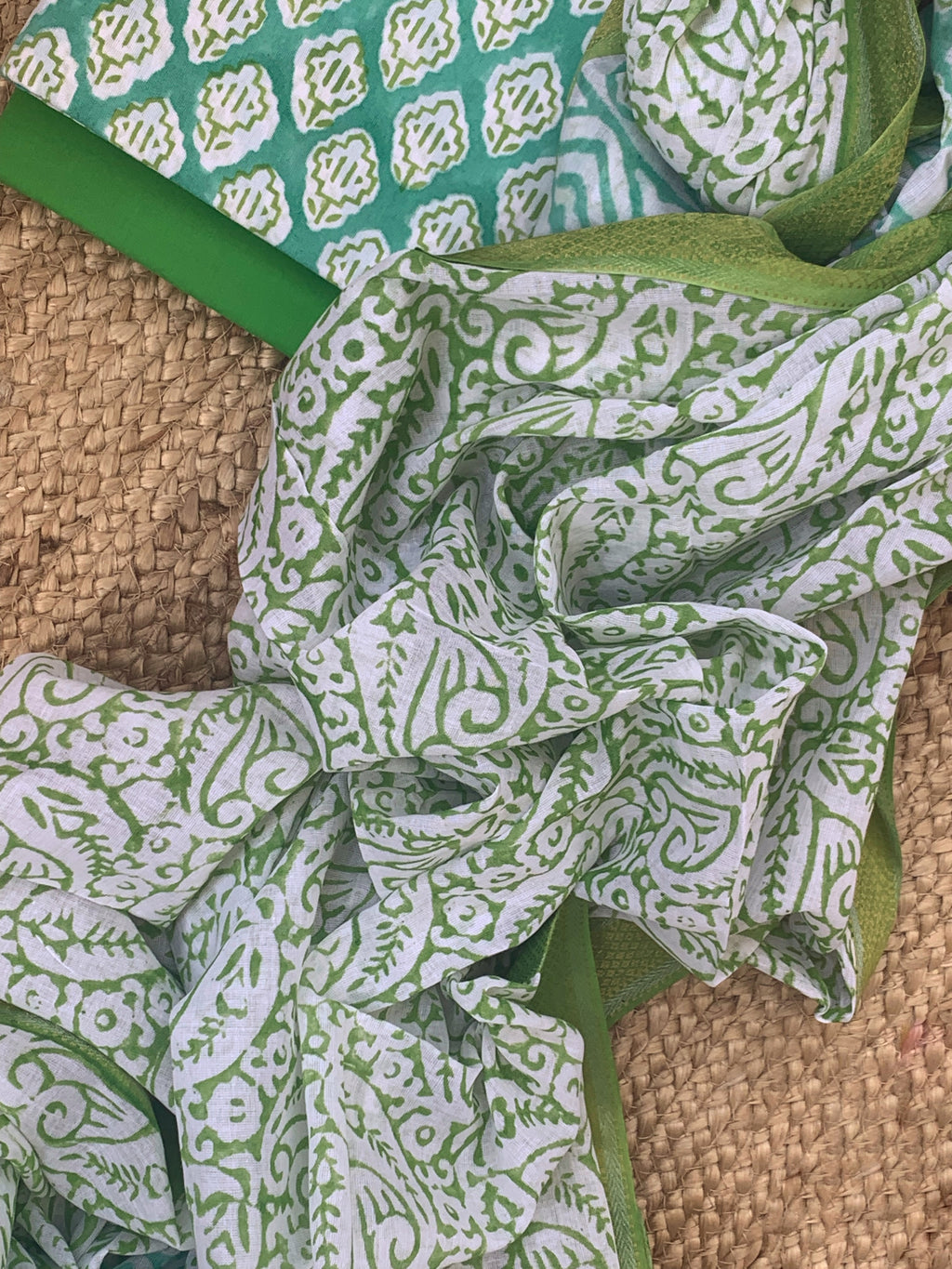 Handblock Cotton Suit