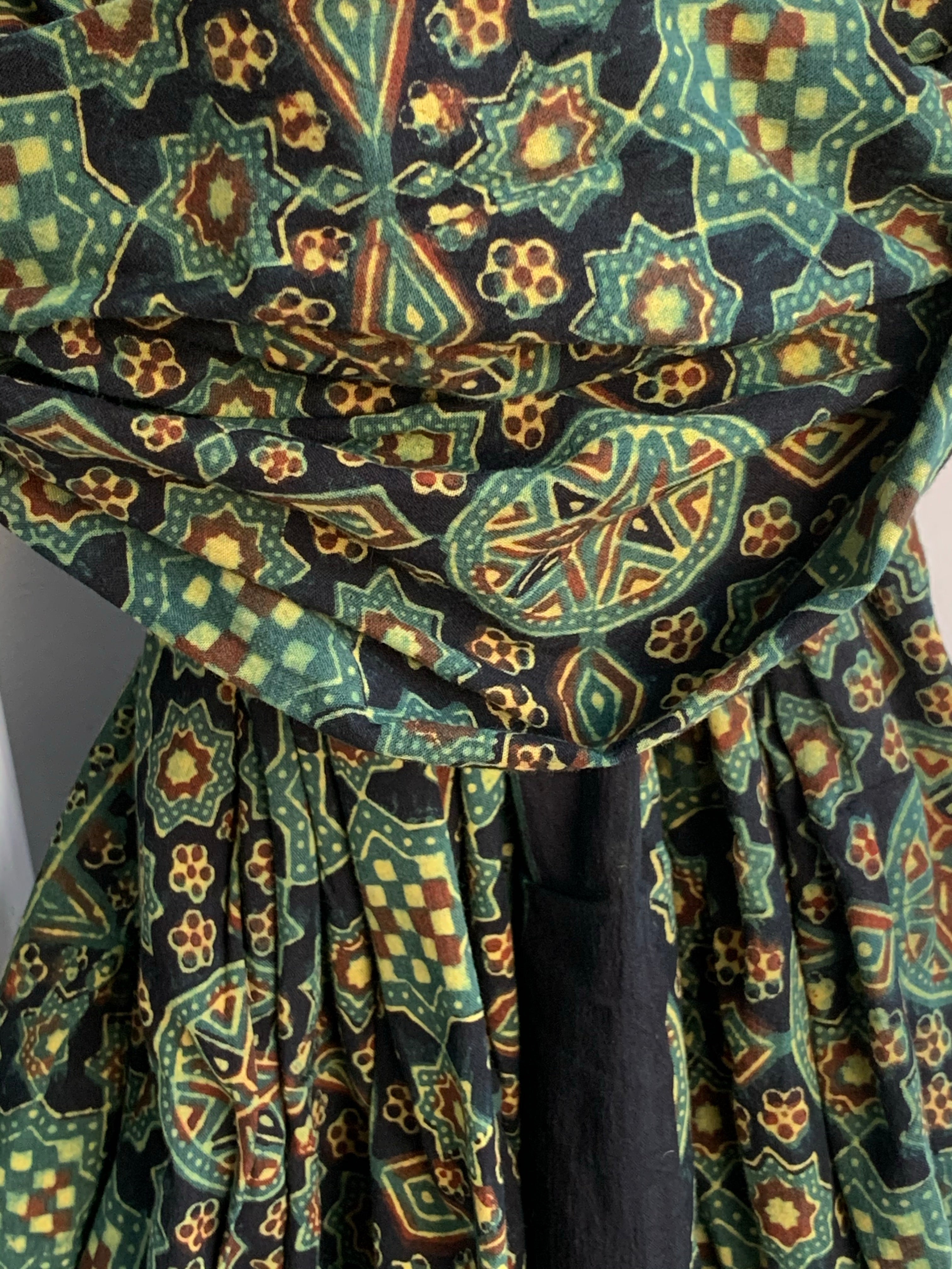 Handblock Ajrakh Dupatta