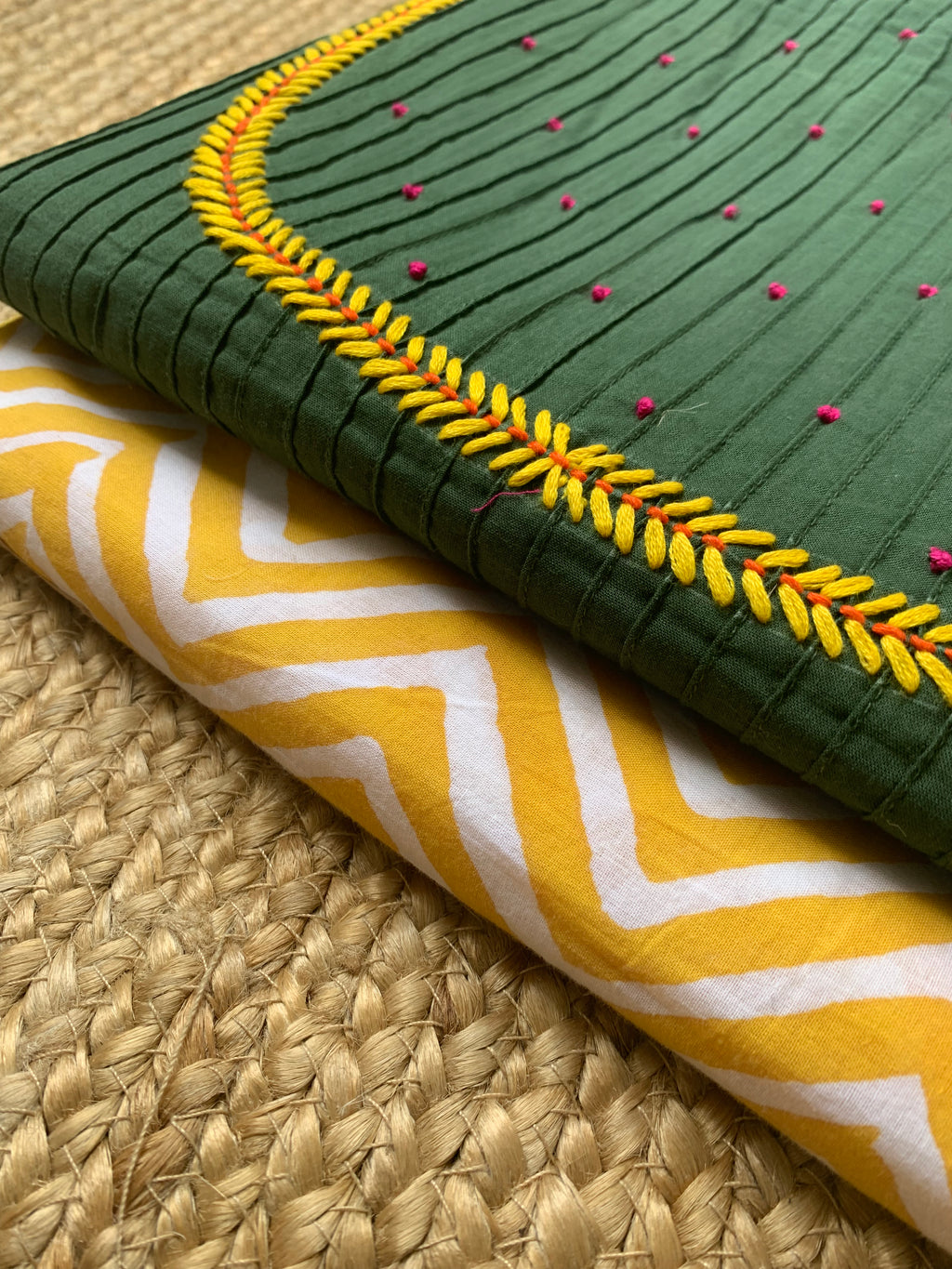 Handcrafted Kurta Bottom set
