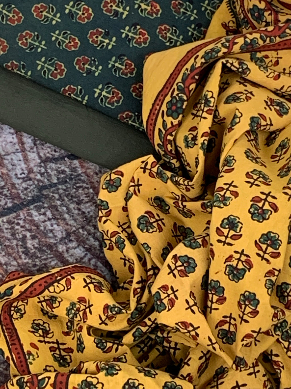 Handblock Ajrakh Cotton Suit