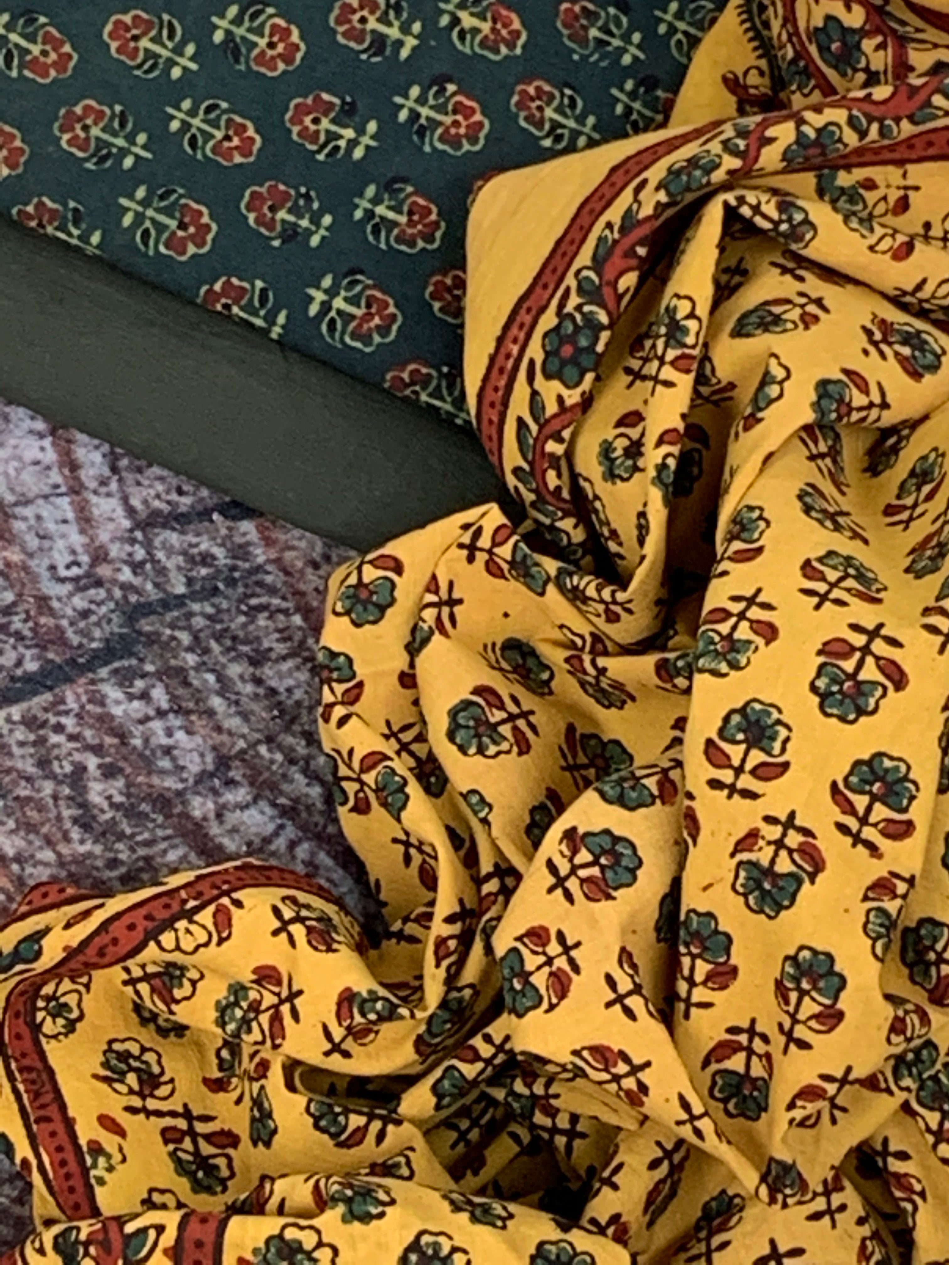 Handblock Ajrakh Cotton Suit