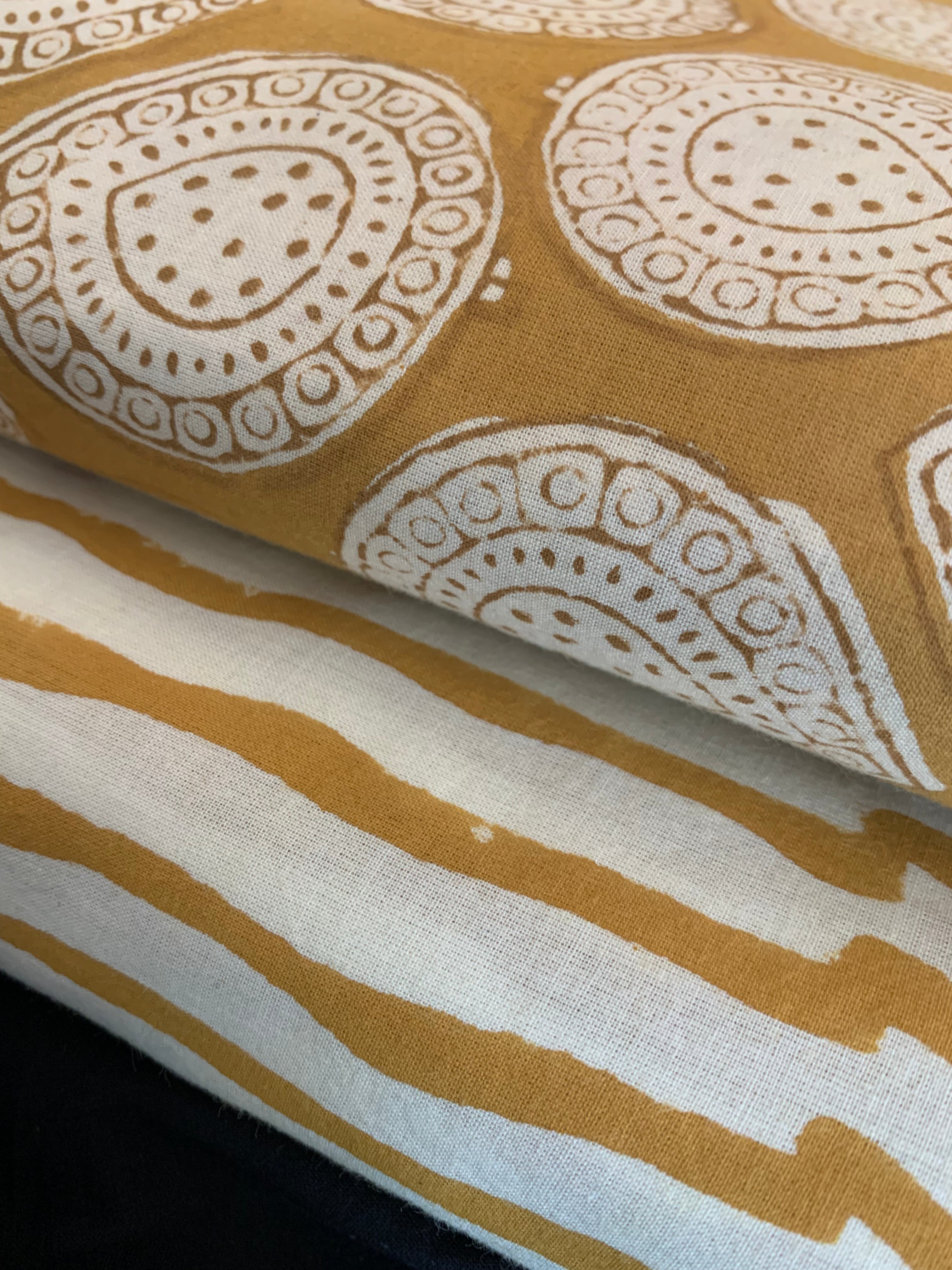 Handblock Cotton Kurta Bottom Set