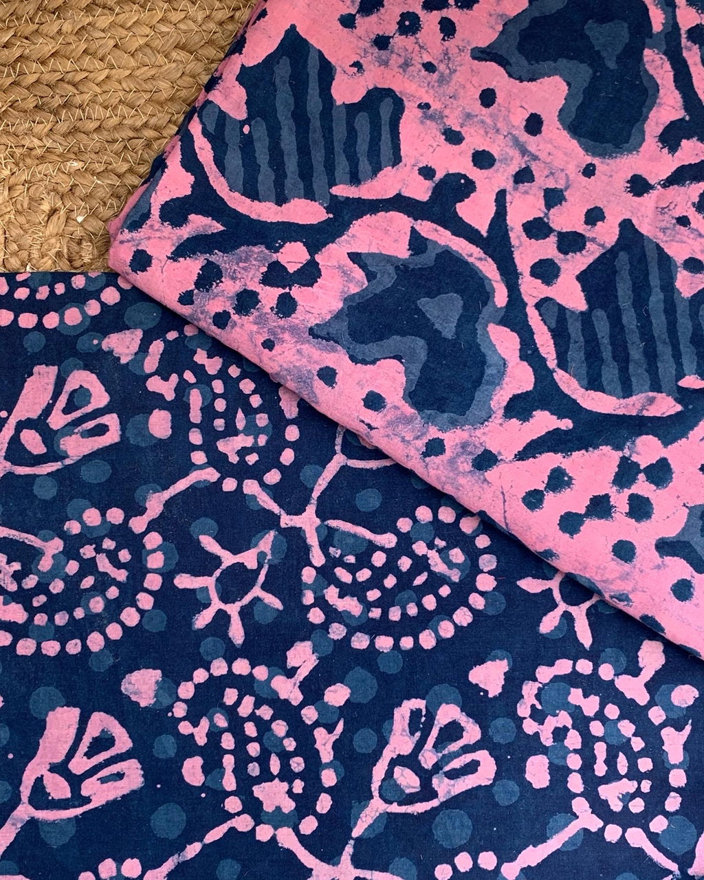 Handblock Cotton Chanderi Suit