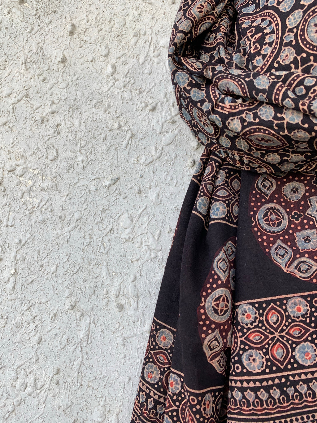Handblock Ajrakh Dupatta
