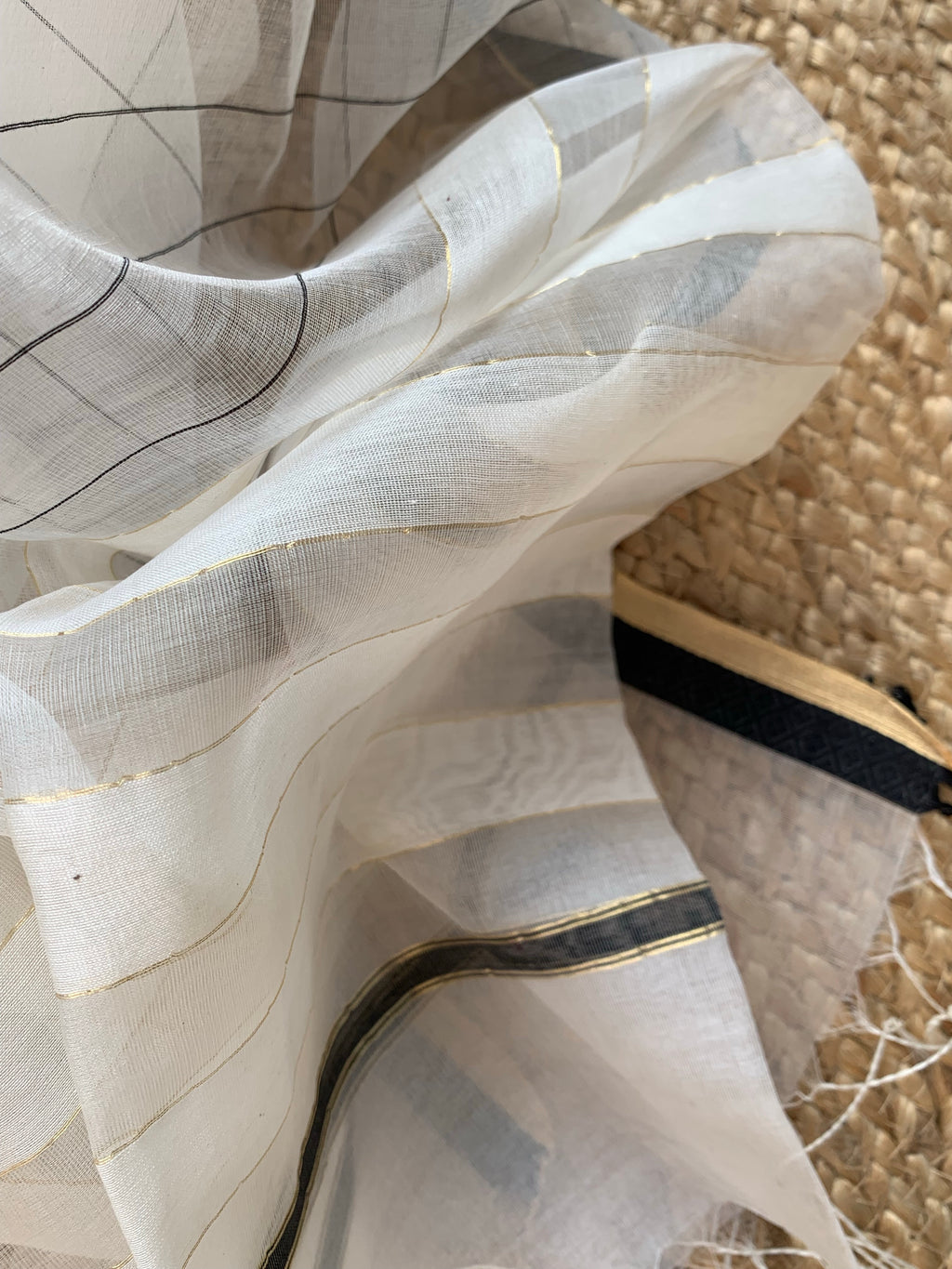 Handwoven Maheshwari Kurta dupatta set