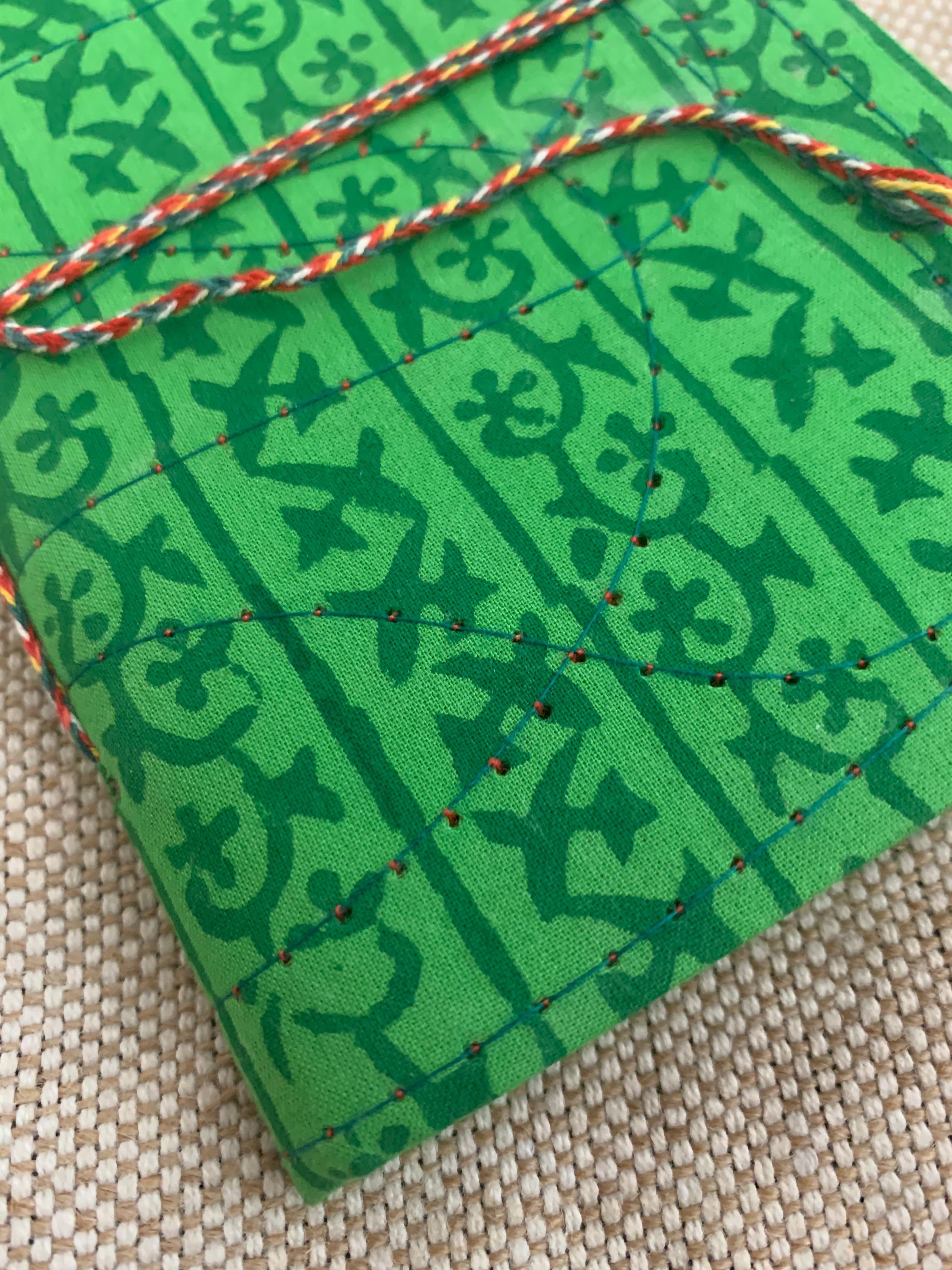 Block Print Fabric Cover Diary