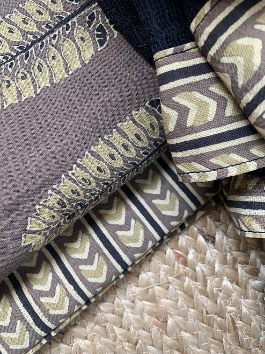 Handblock Ajrakh Kota Suit