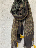 Handblock Ajrakh Kota Dupatta