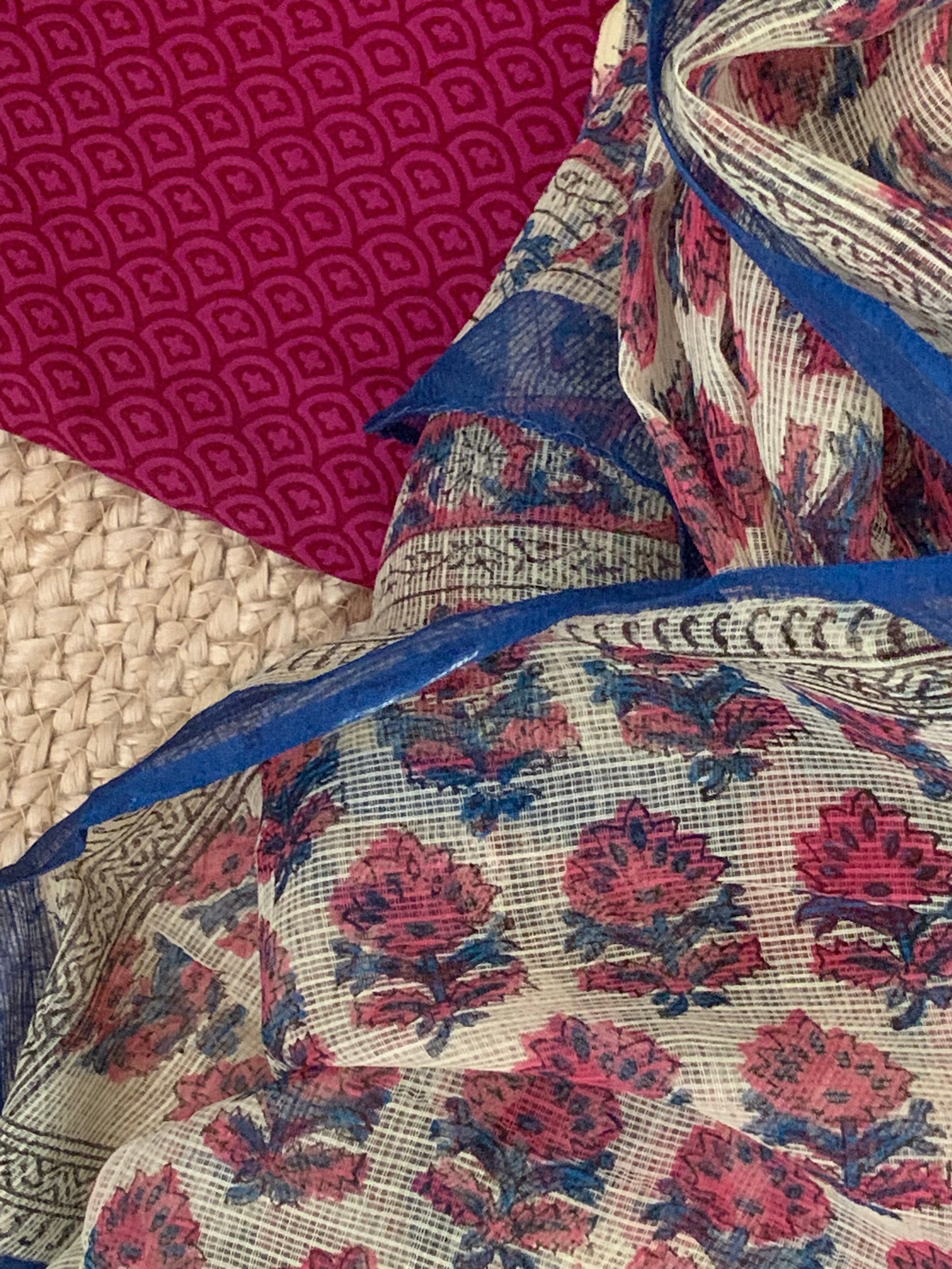 Handblock Cotton Kota Kurta Dupatta Set