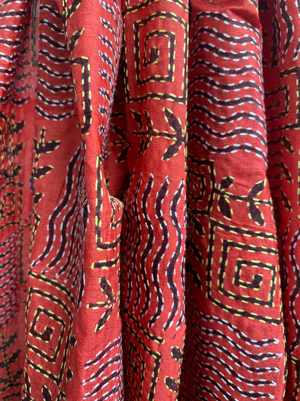 Handcrafted Kantha Cotton Silk Dupatta