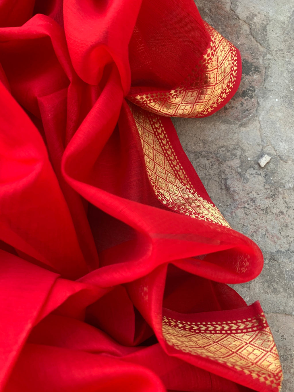 Handwoven Maheshwari Kurta dupatta set