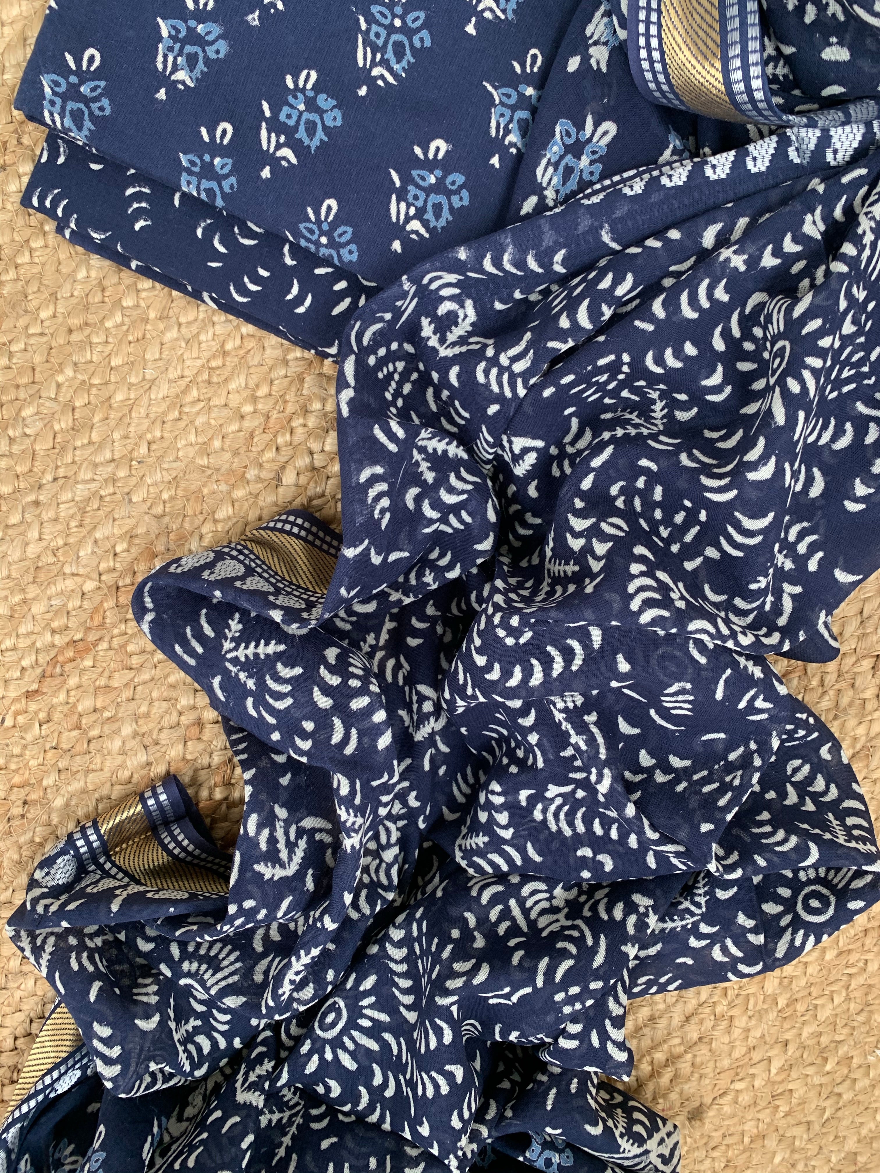 Handblock Cotton Suit