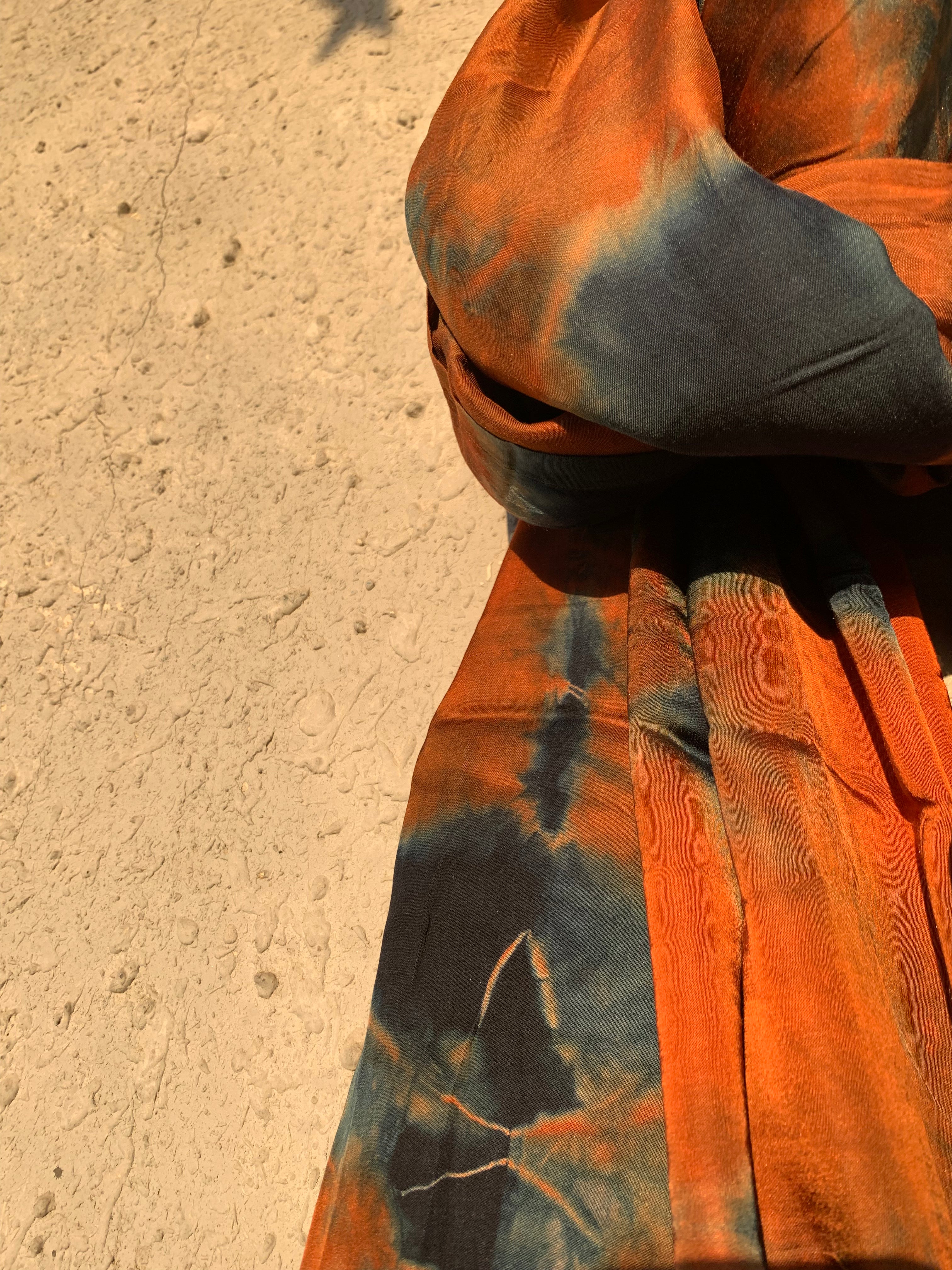 Shibori Modal Silk Kurta Dupatta Set