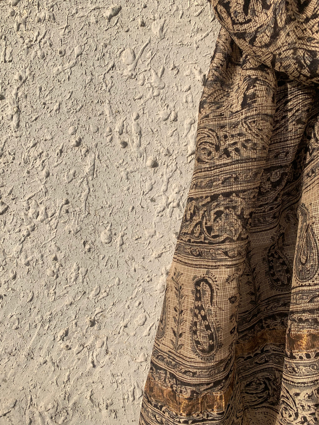 Handwoven and Handblock Natural Dye Kalamkari Kota Dupatta