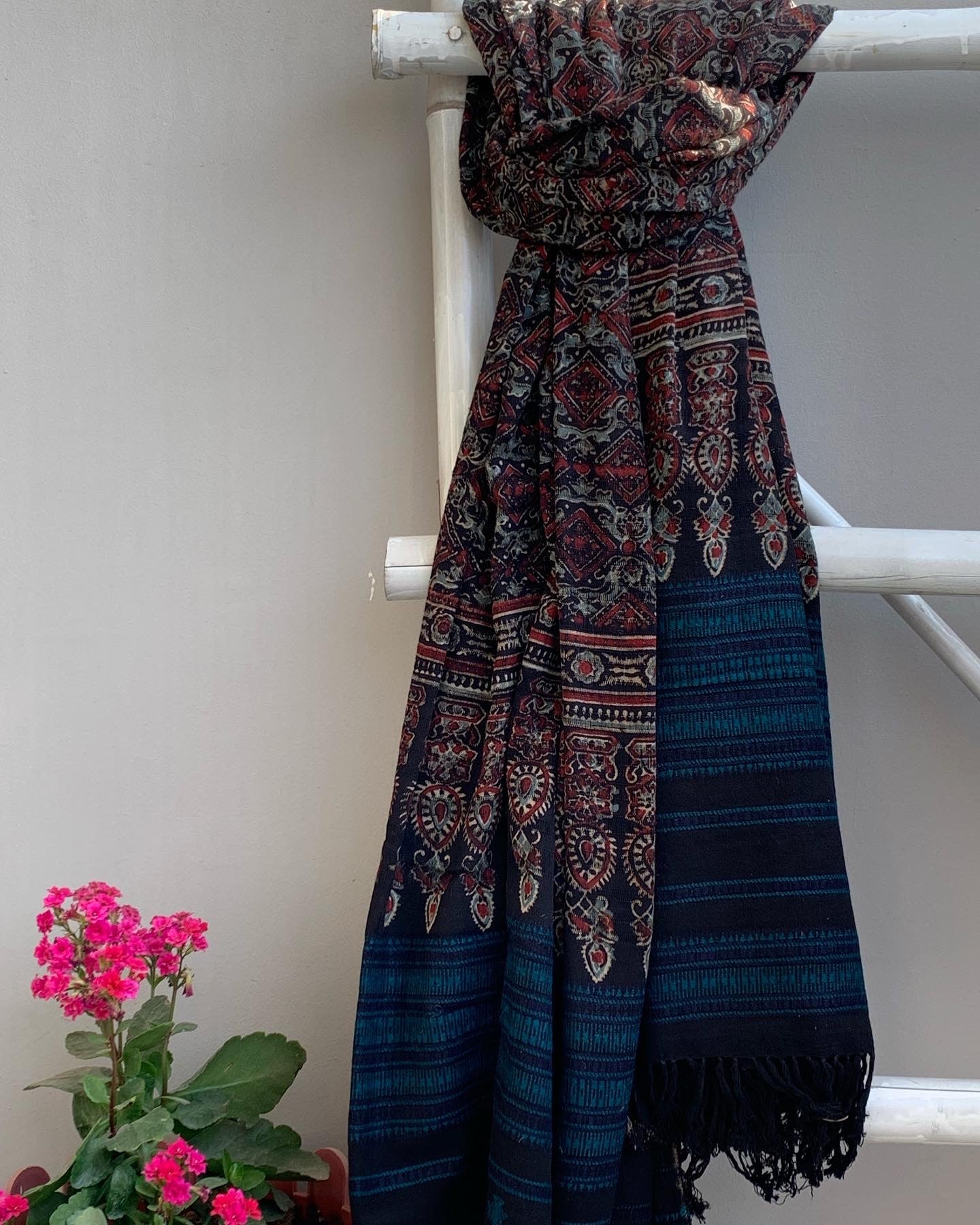 Handwoven Ajrakh Dupatta