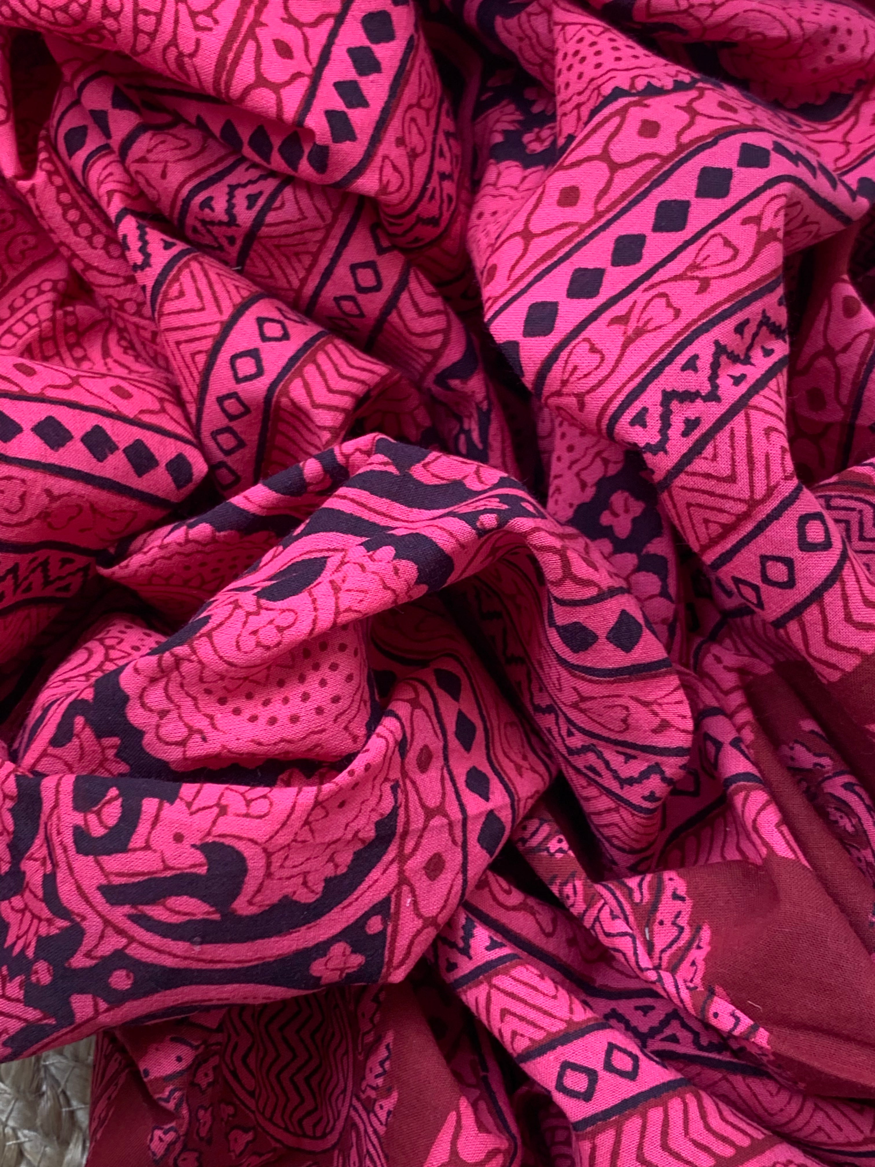 Natural Dyed Bagh Block Print Cotton Suit