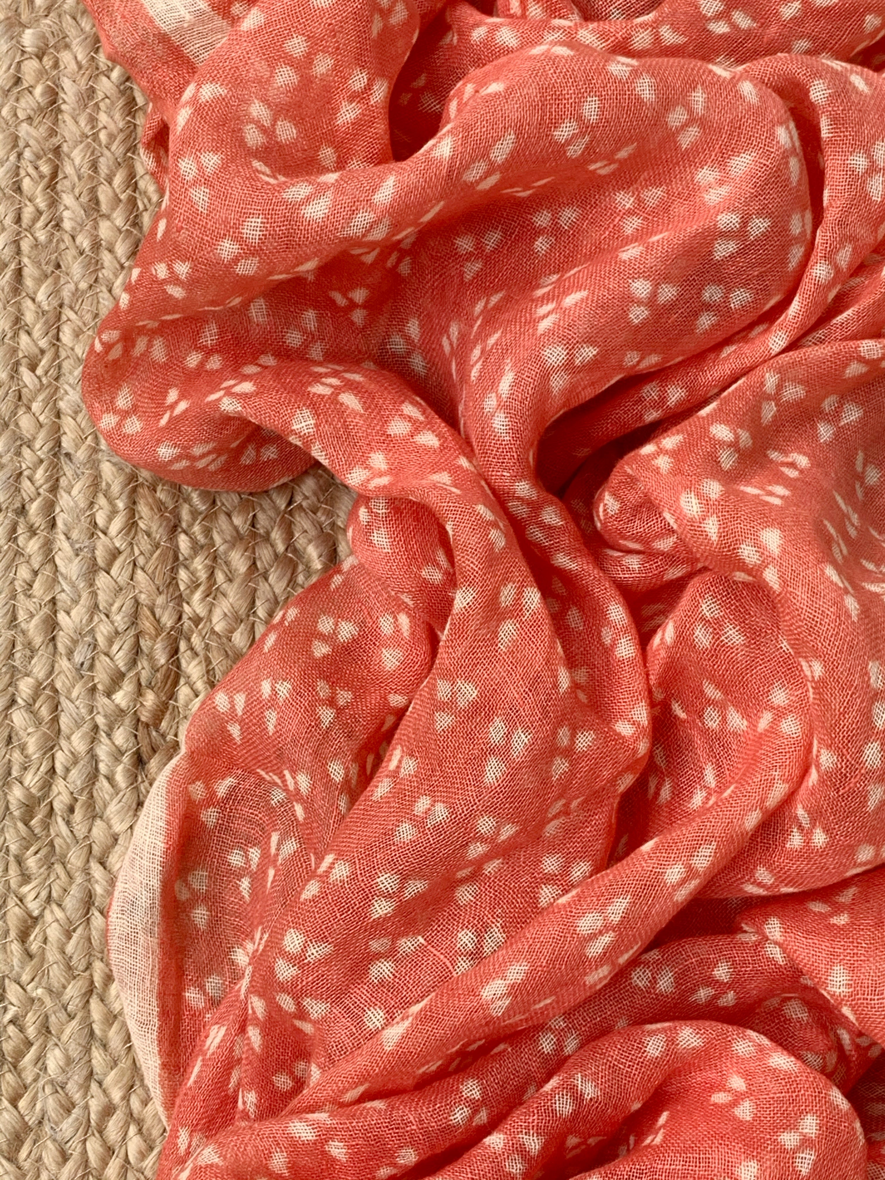 Handblock Printed Linen Dupatta