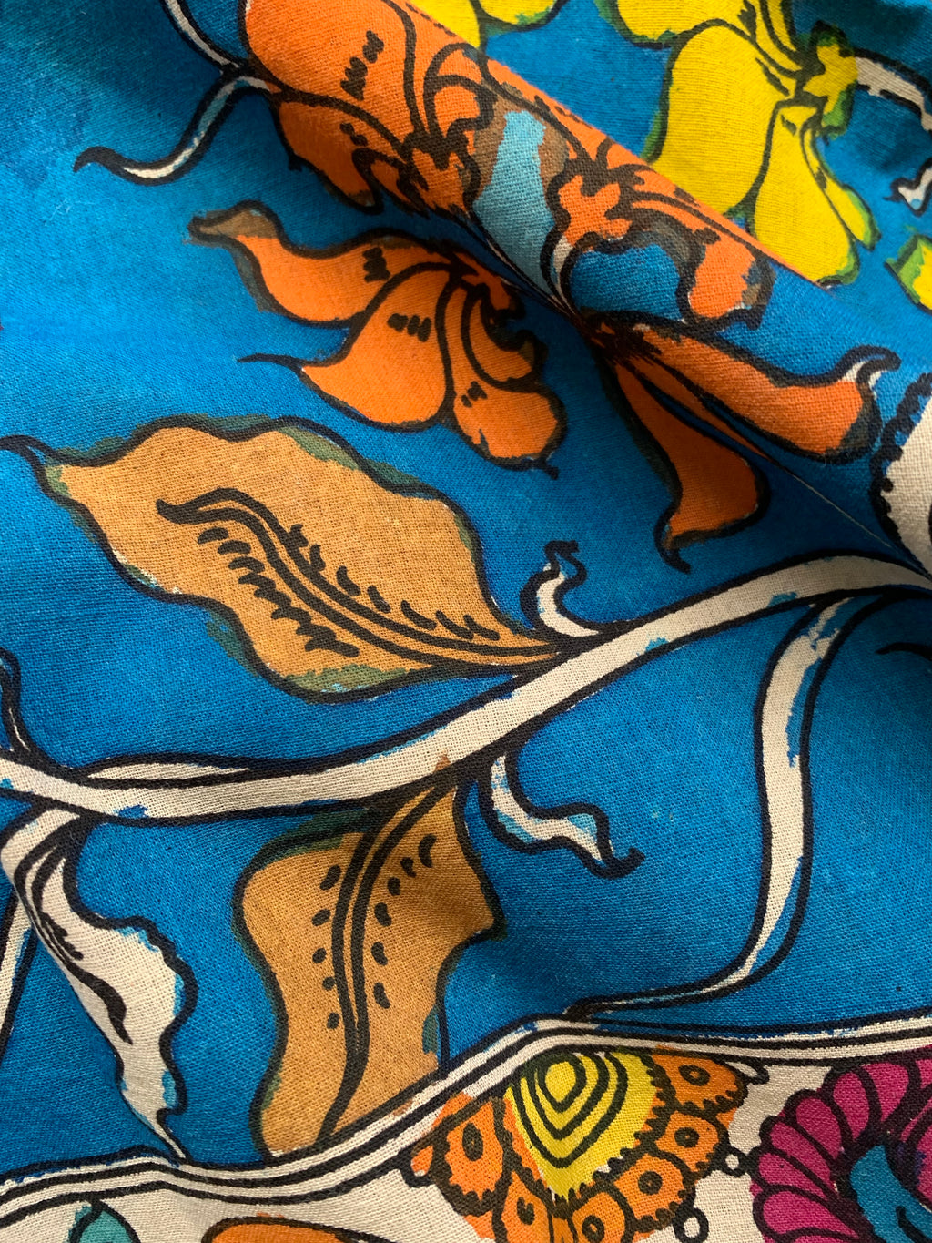 Handwoven Handcrafted Kalamkari Kurta Dupatta Set