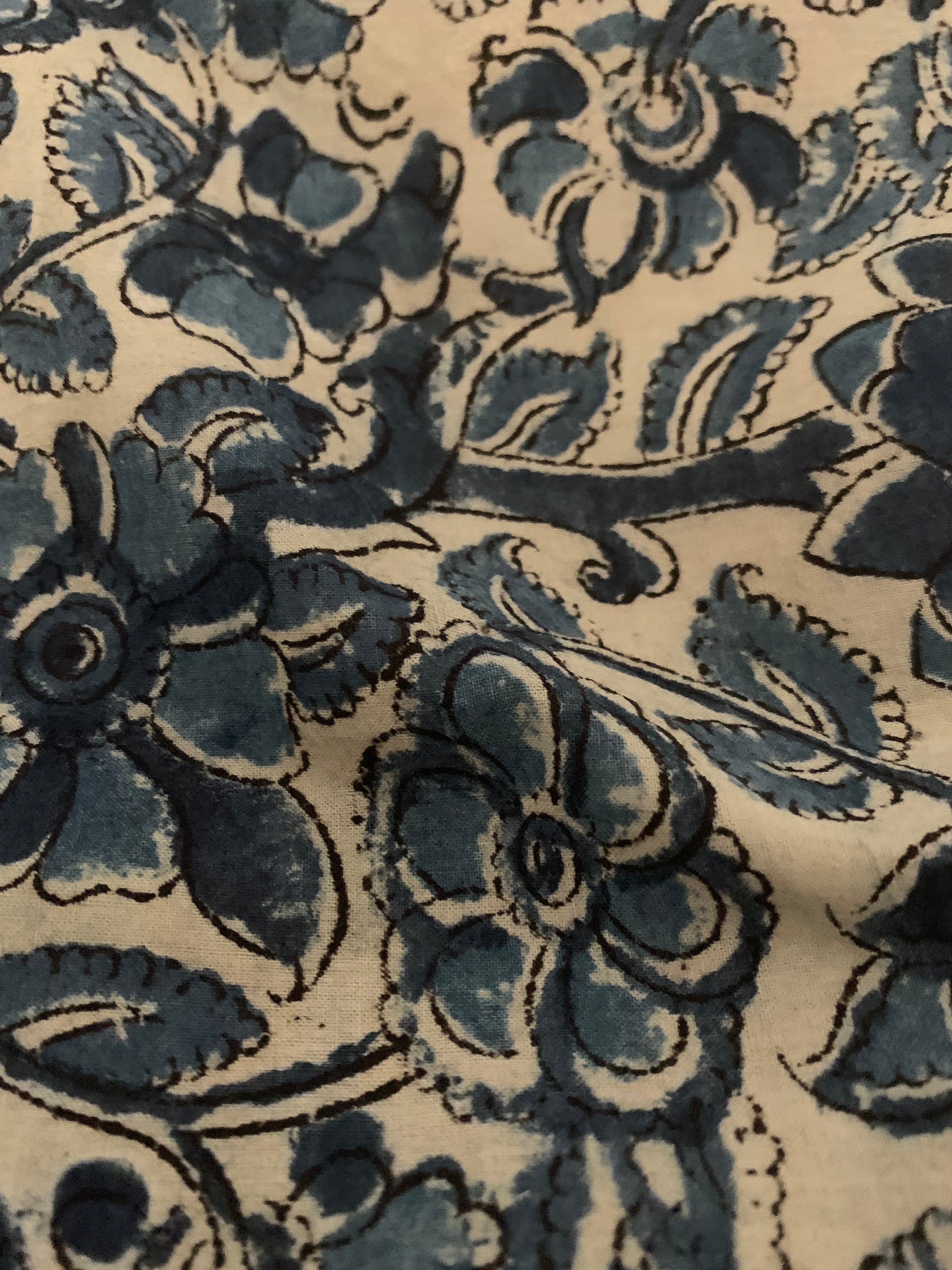 Hand Block Printed Kalamkari Natural Dyed Cotton Kurta