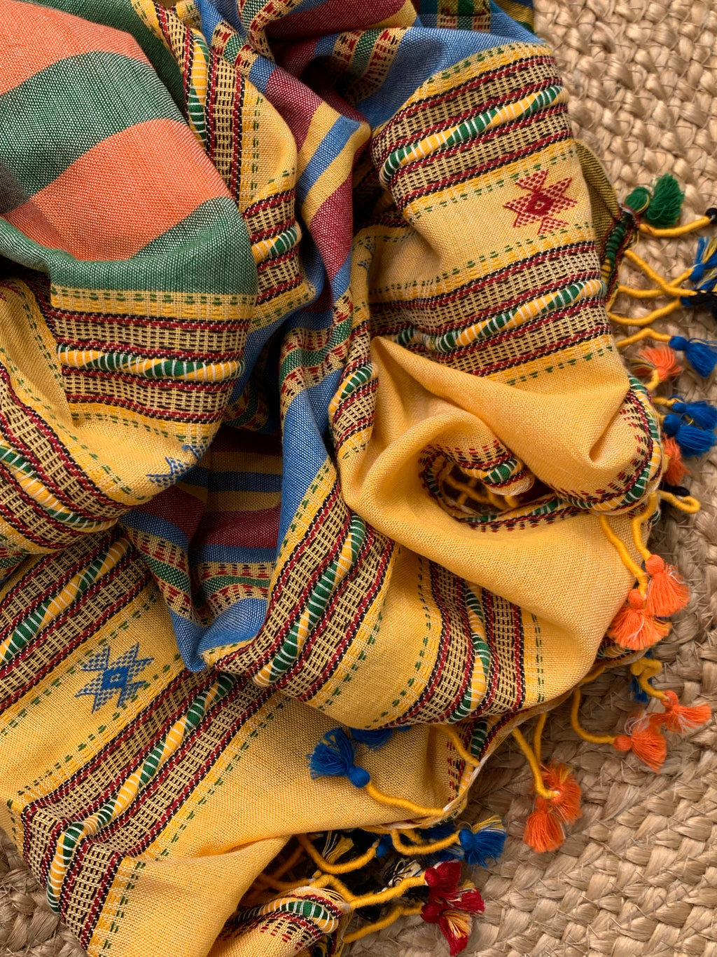 Handwoven Bhujodi Kurta Dupatta Set