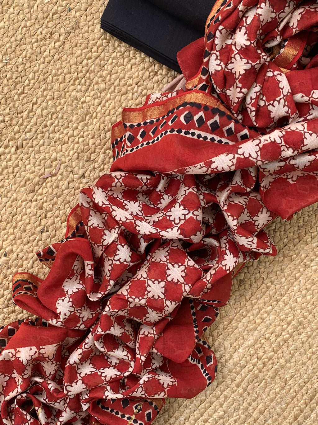 Handcrafted Cotton Chanderi Suit