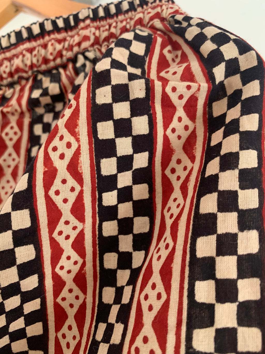 Handblock Cotton Bagru Kurta Bottom Set