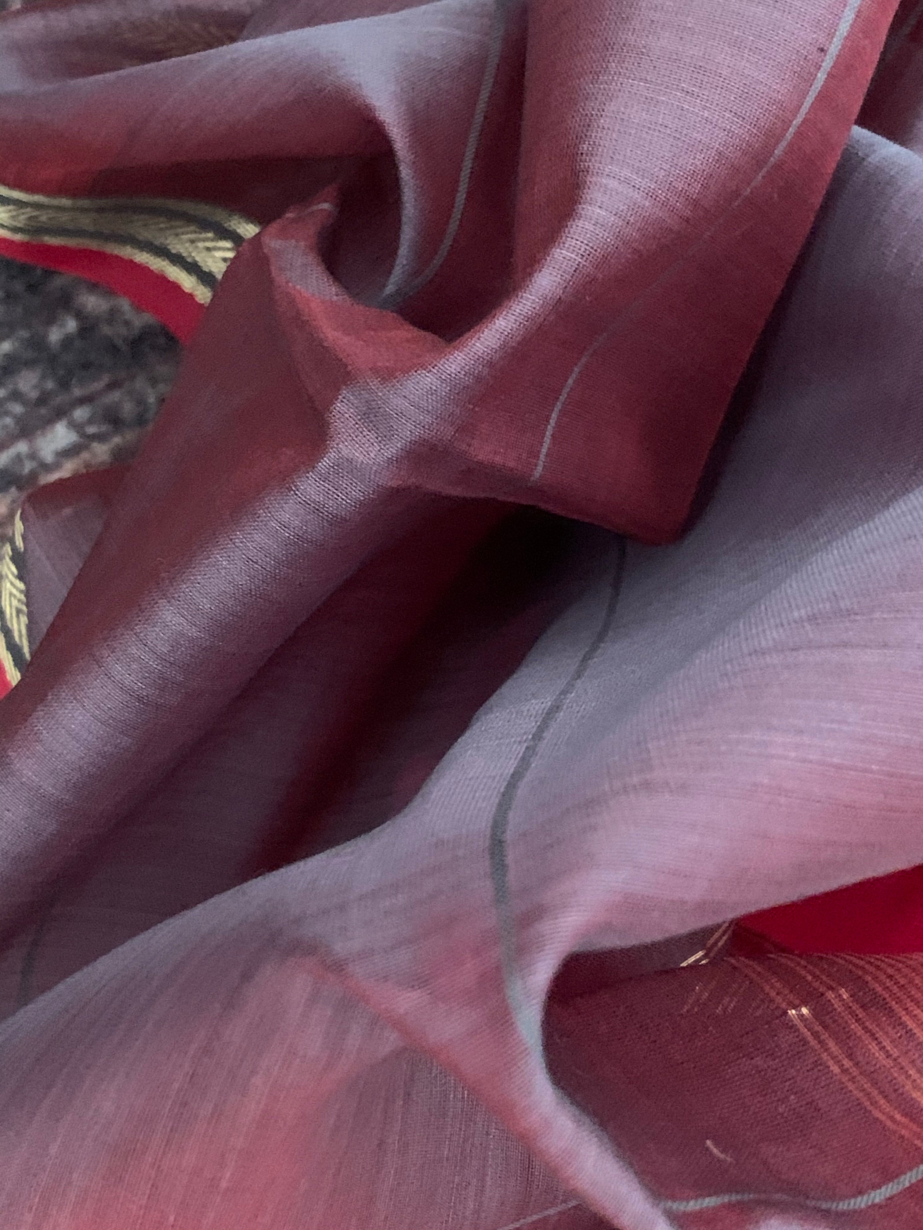 Handwoven Maheshwari Silk Cotton Dupatta