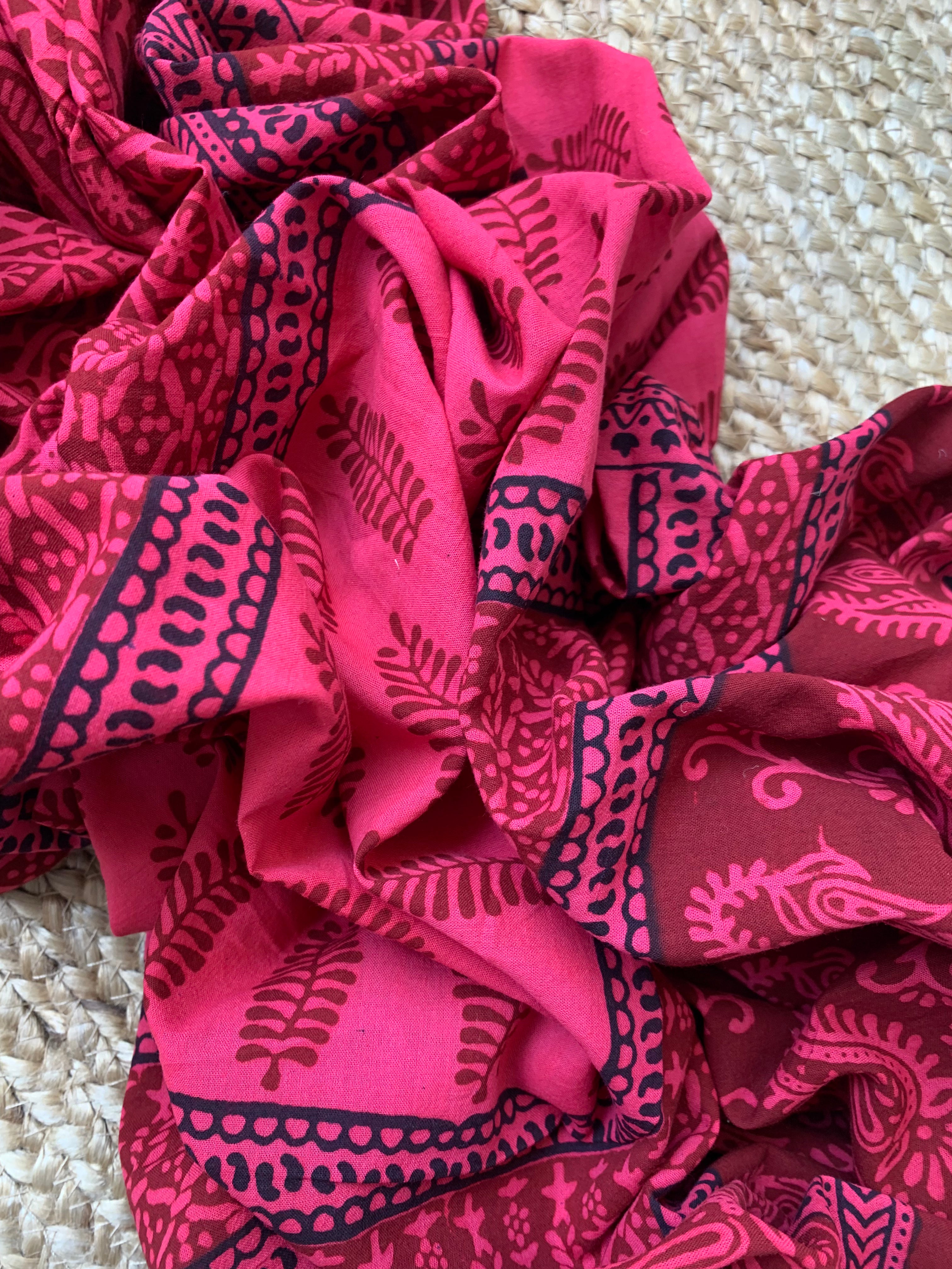 Natural Dyed Bagh Block Print Cotton Suit