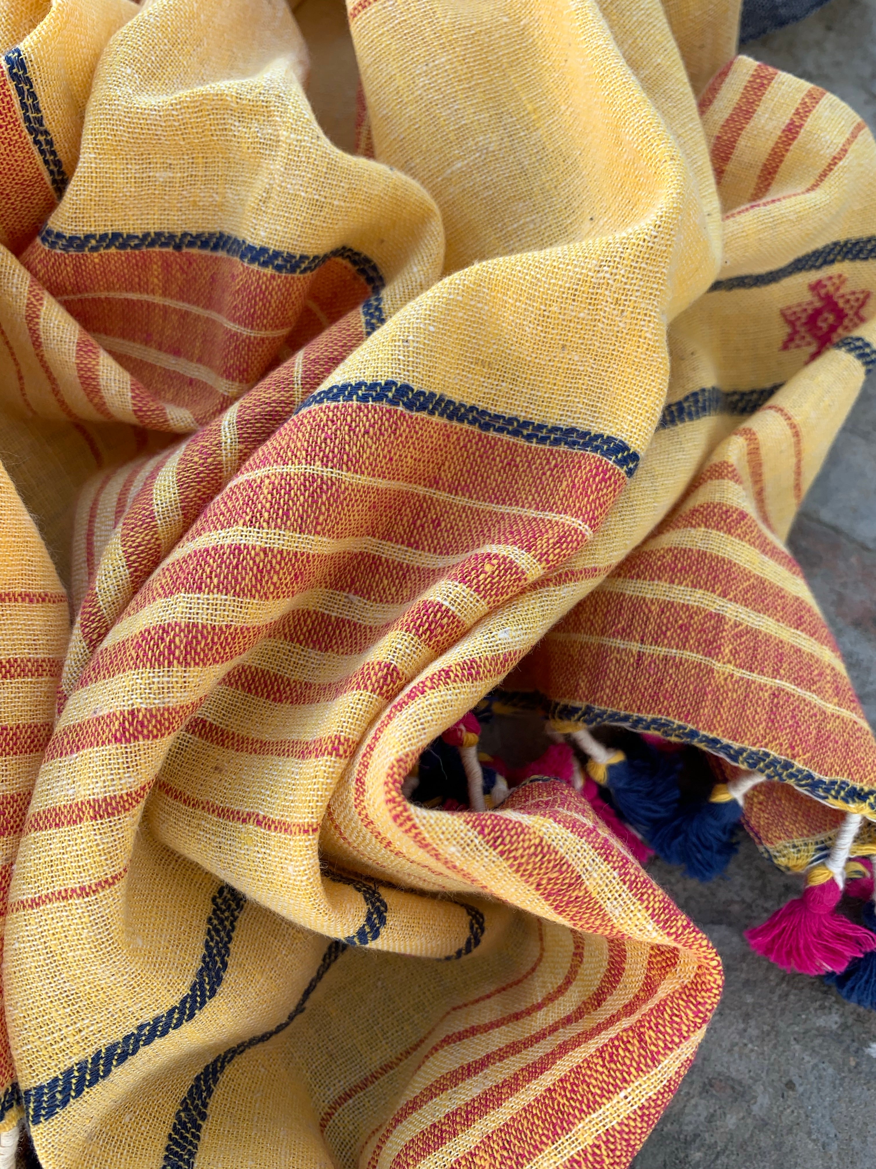 Handwoven Bhujodi Kurta Dupatta Set
