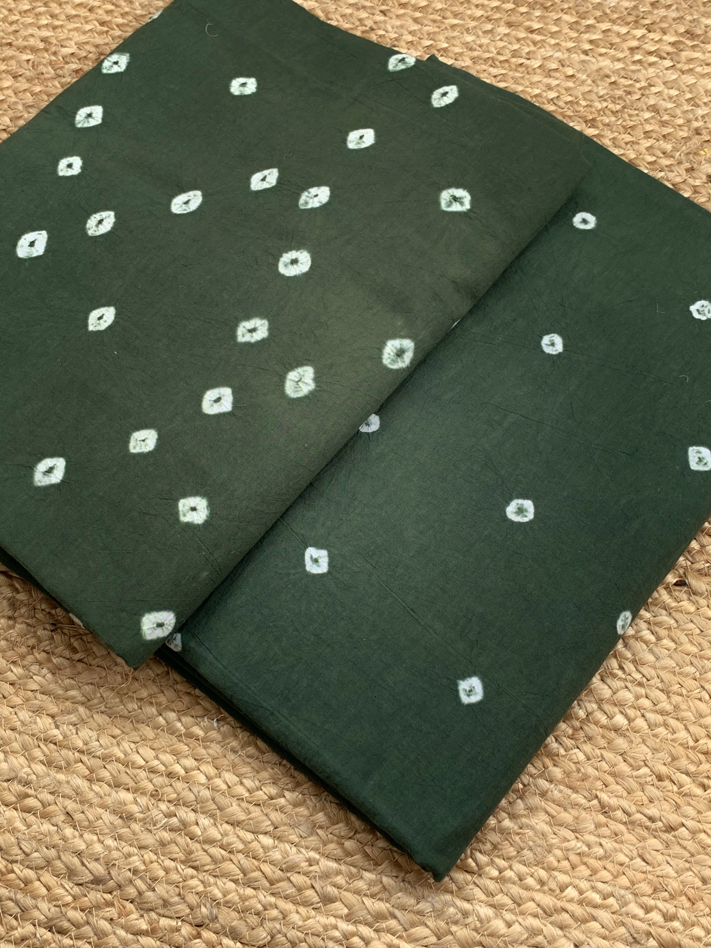 Handcrafted Bandhani Ajrakh Cotton Suit