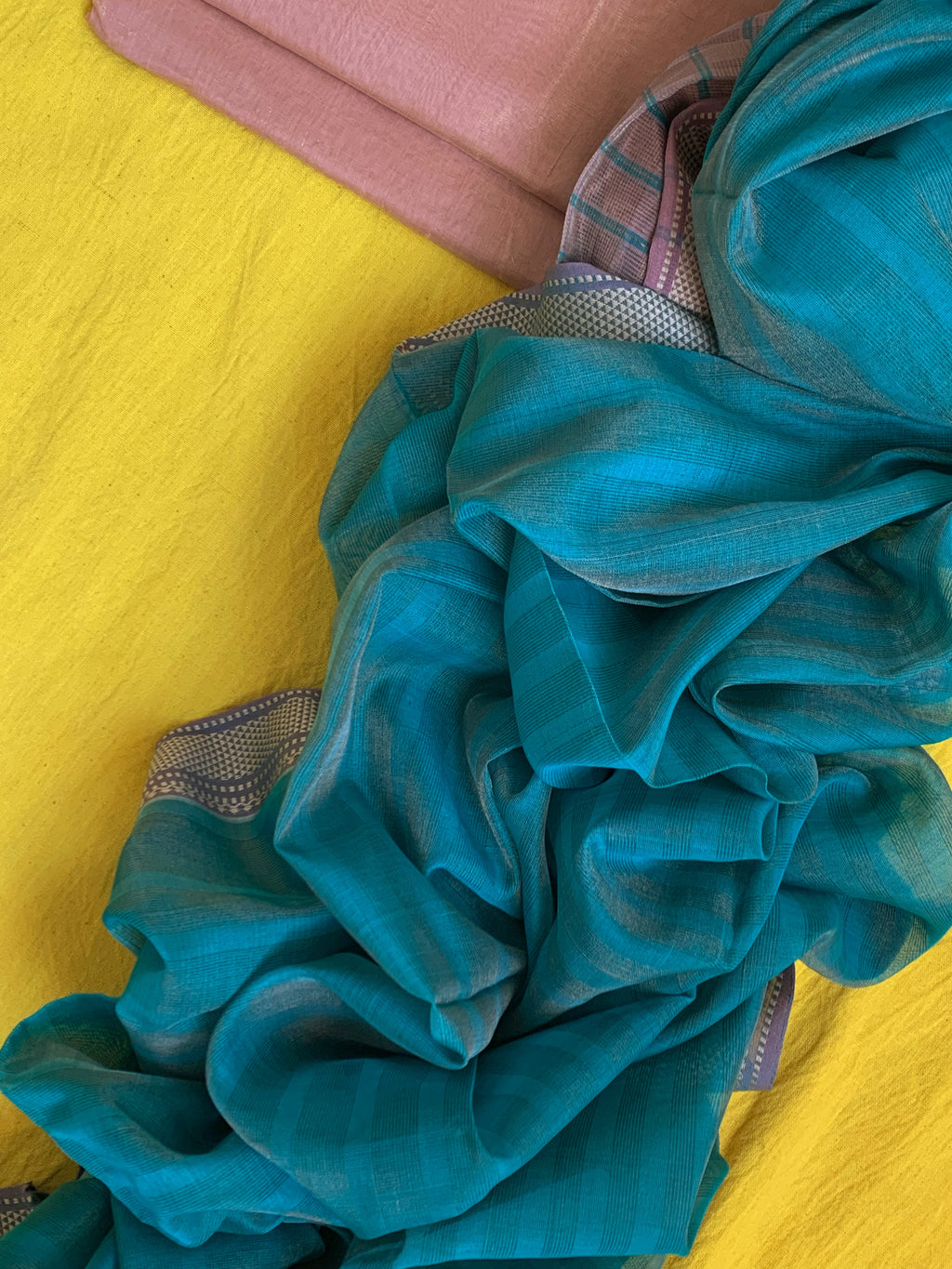 Handwoven Maheshwari Kurta dupatta set