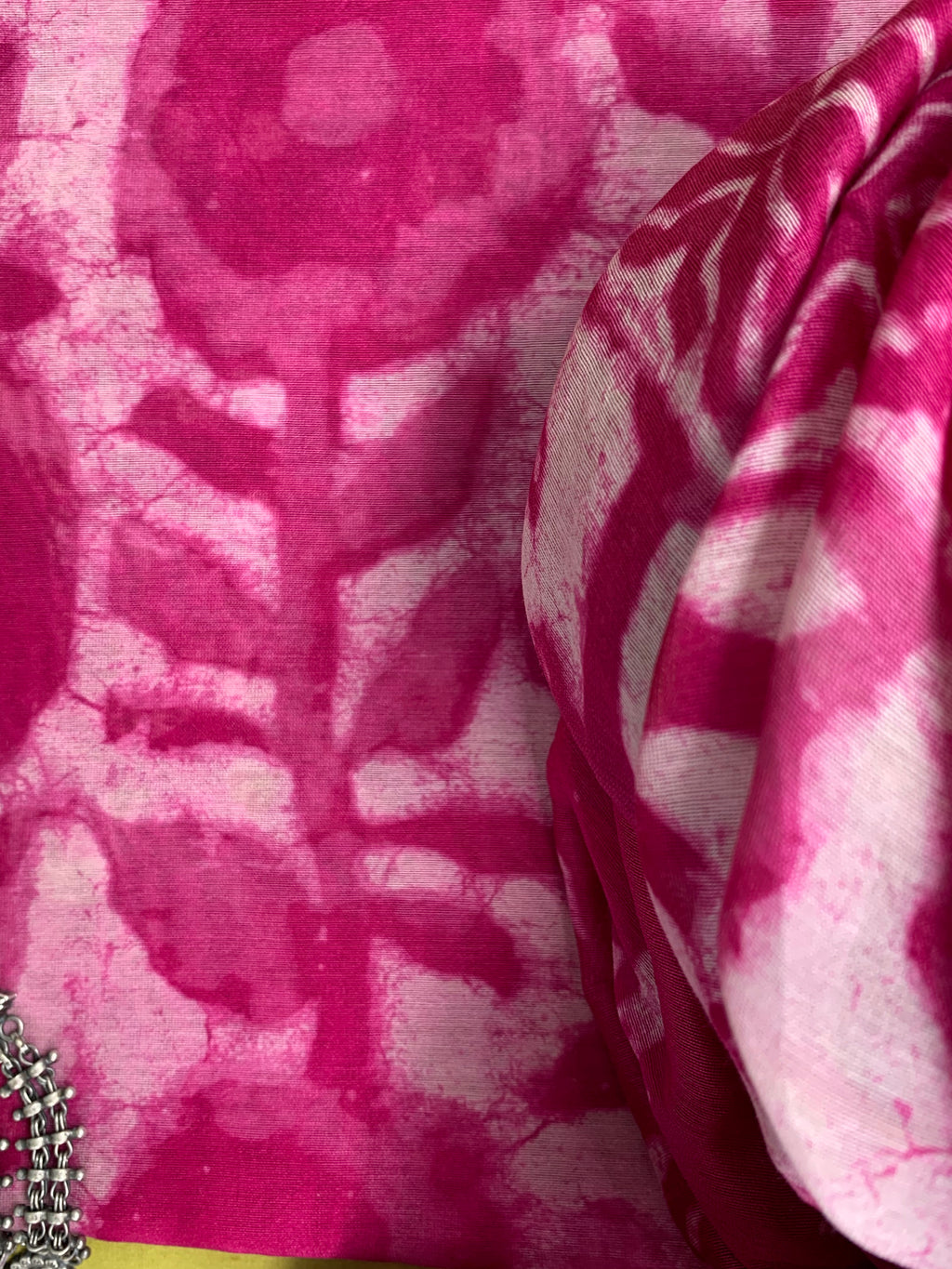 Handblock Chanderi Suit