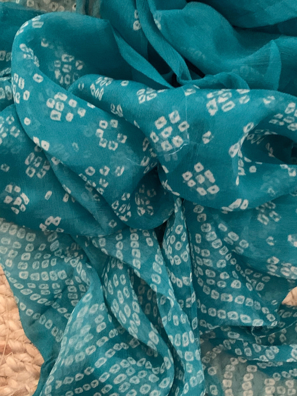 Teal Blue Wool Pashmina Suit
