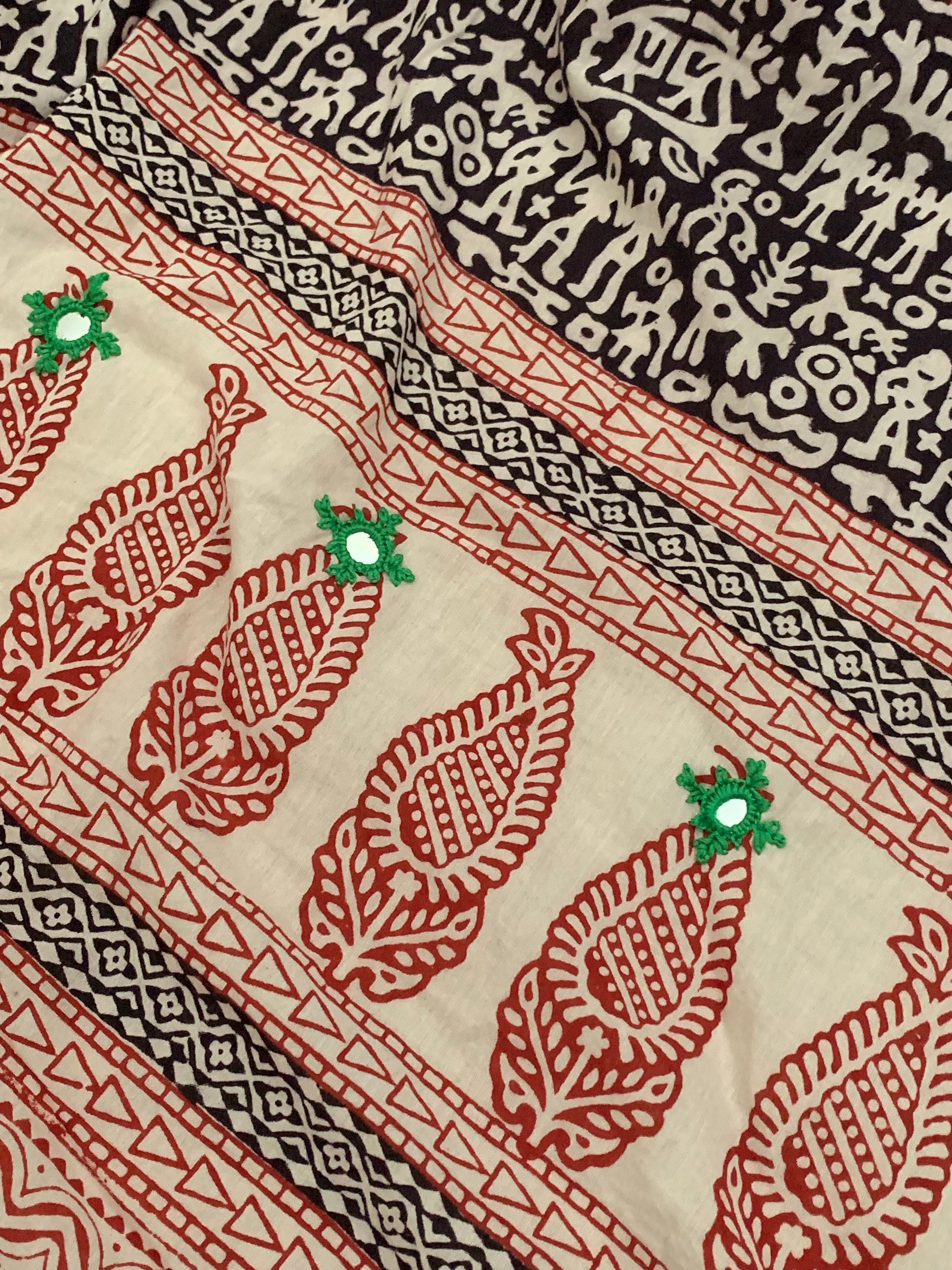 Natural Dyed Bagh Block Print Cotton Suit