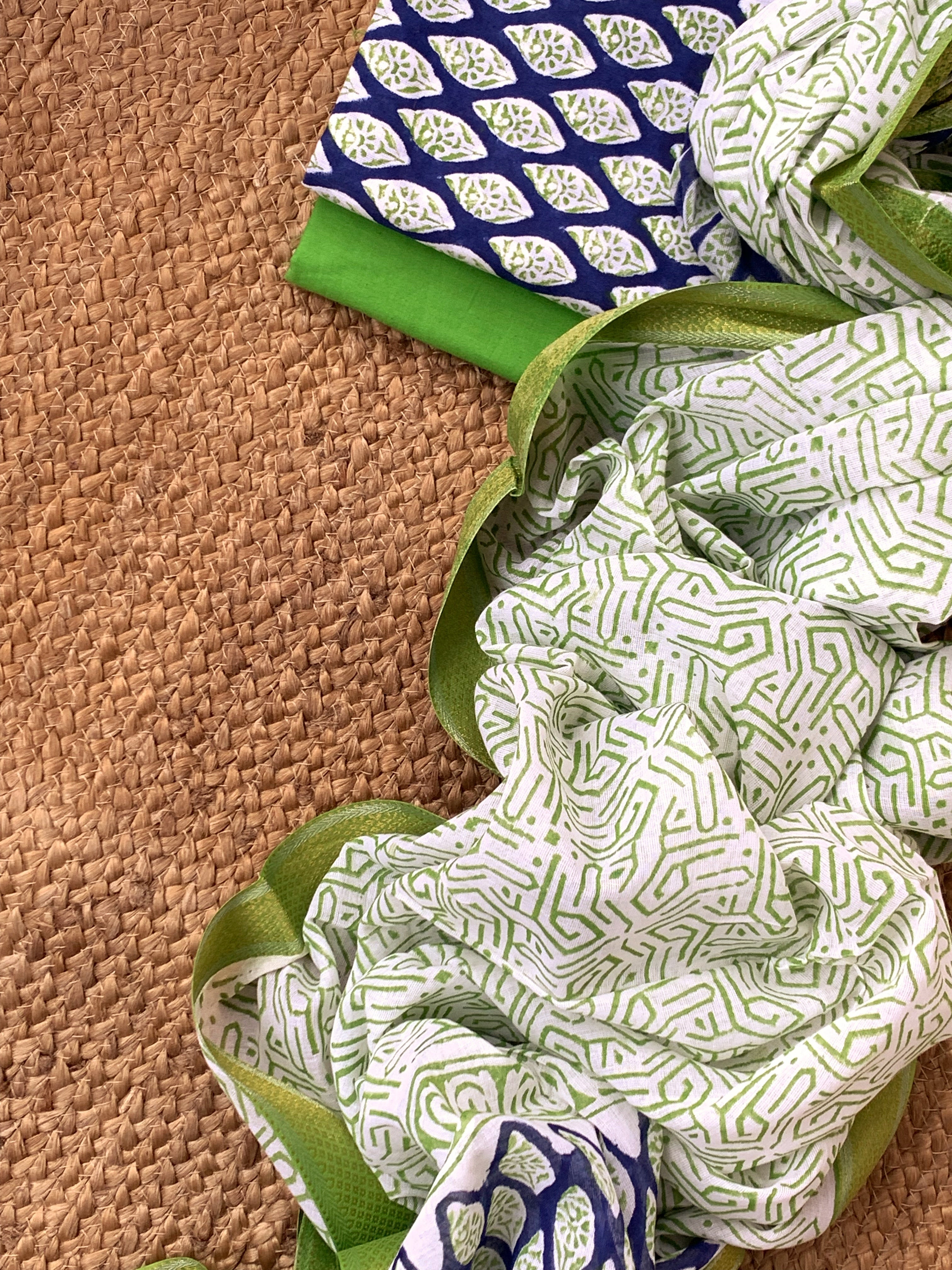 Handblock Cotton Suit