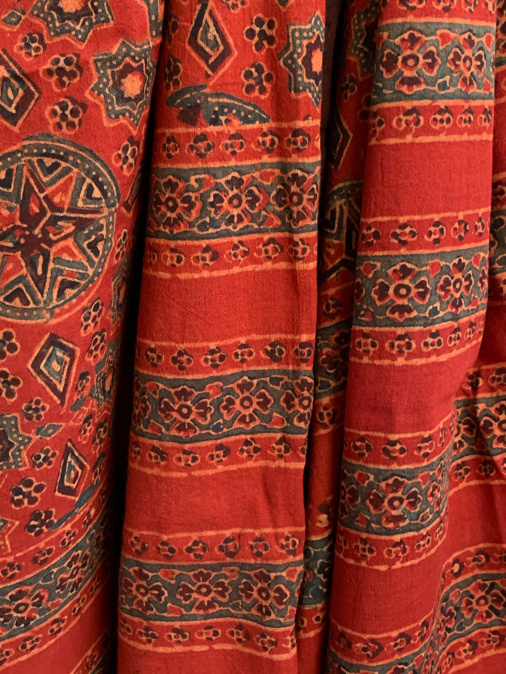 Handblock Ajrakh Dupatta