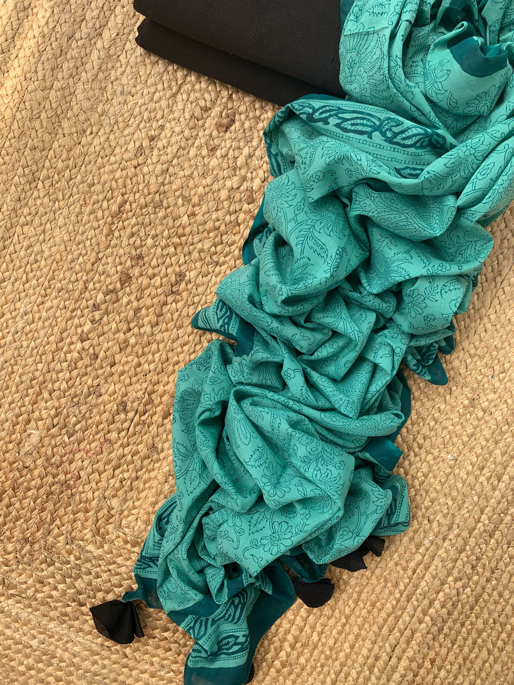 Handcrafted Cotton Mul Dupatta Suit