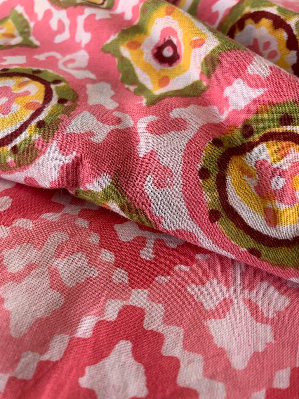 Handblock Cotton Kurta Bottom Set