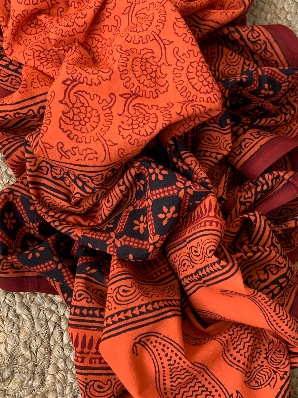 Natural Dyed Bagh Block Print Cotton Suit