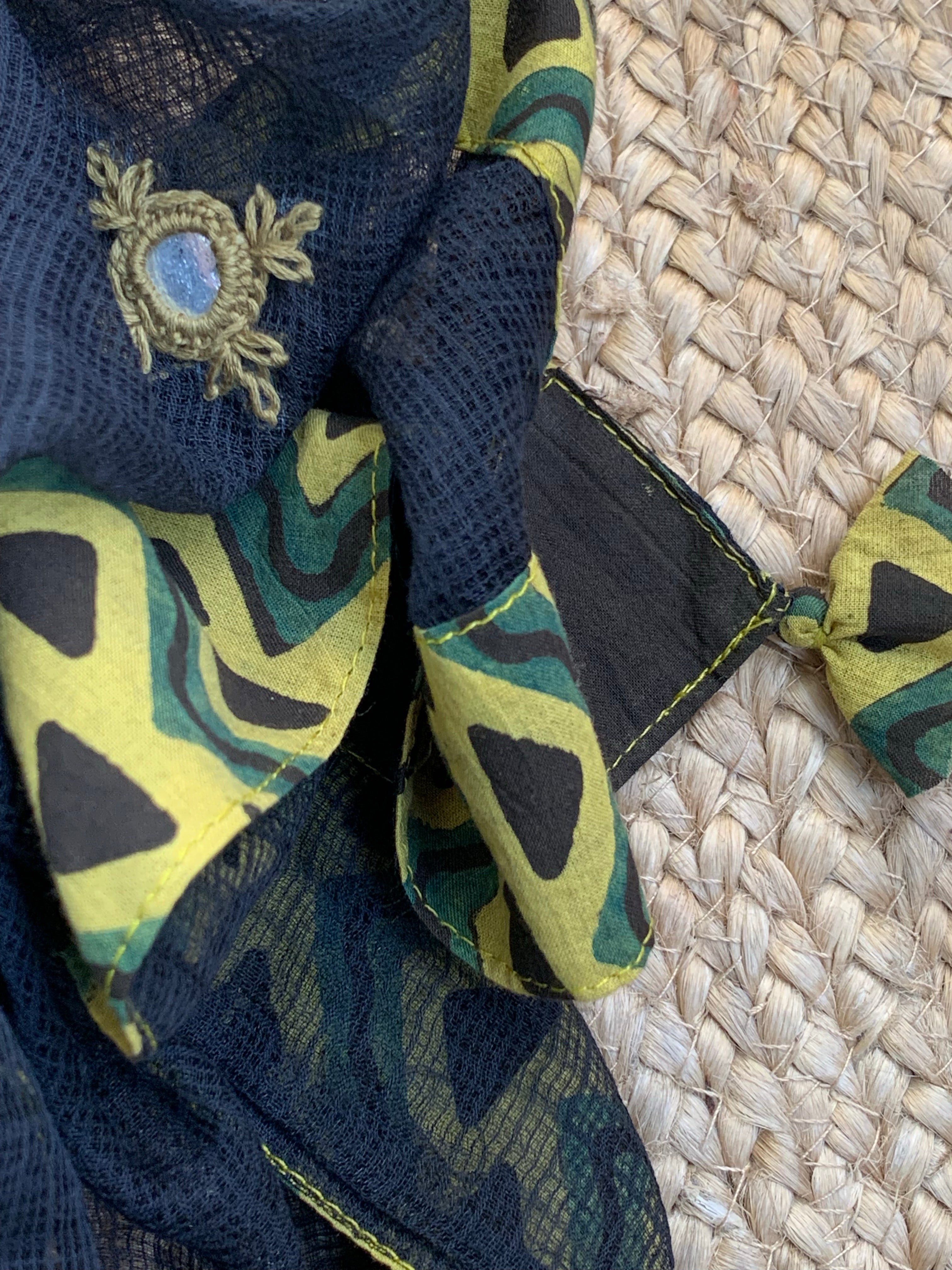 Handblock Ajrakh Cotton Kota Suit