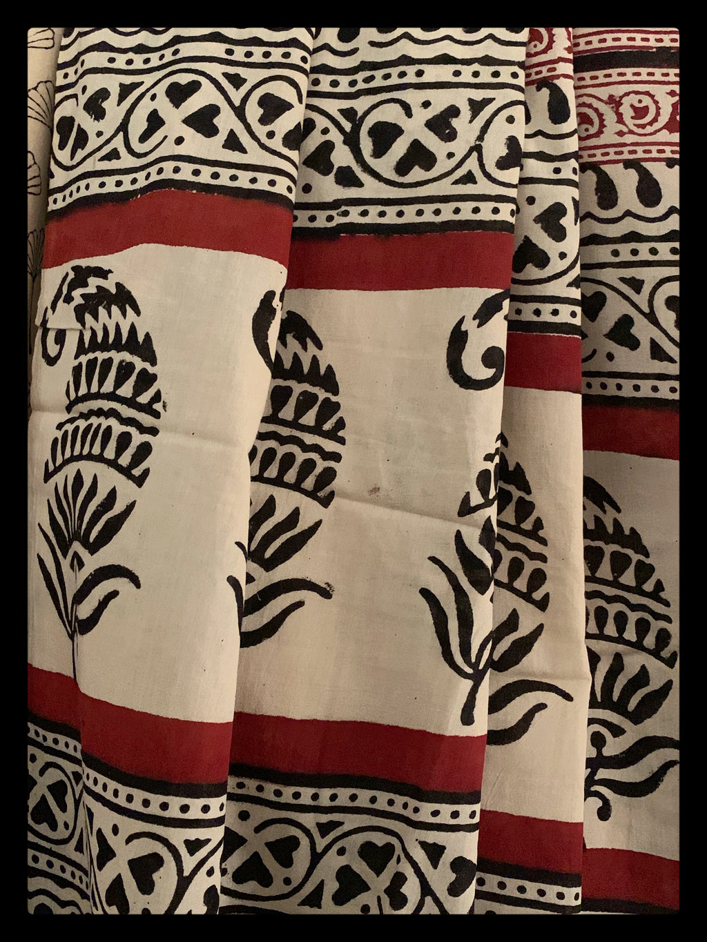 Handblock Printed Cotton Saree