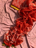 Handblock Chanderi Suit