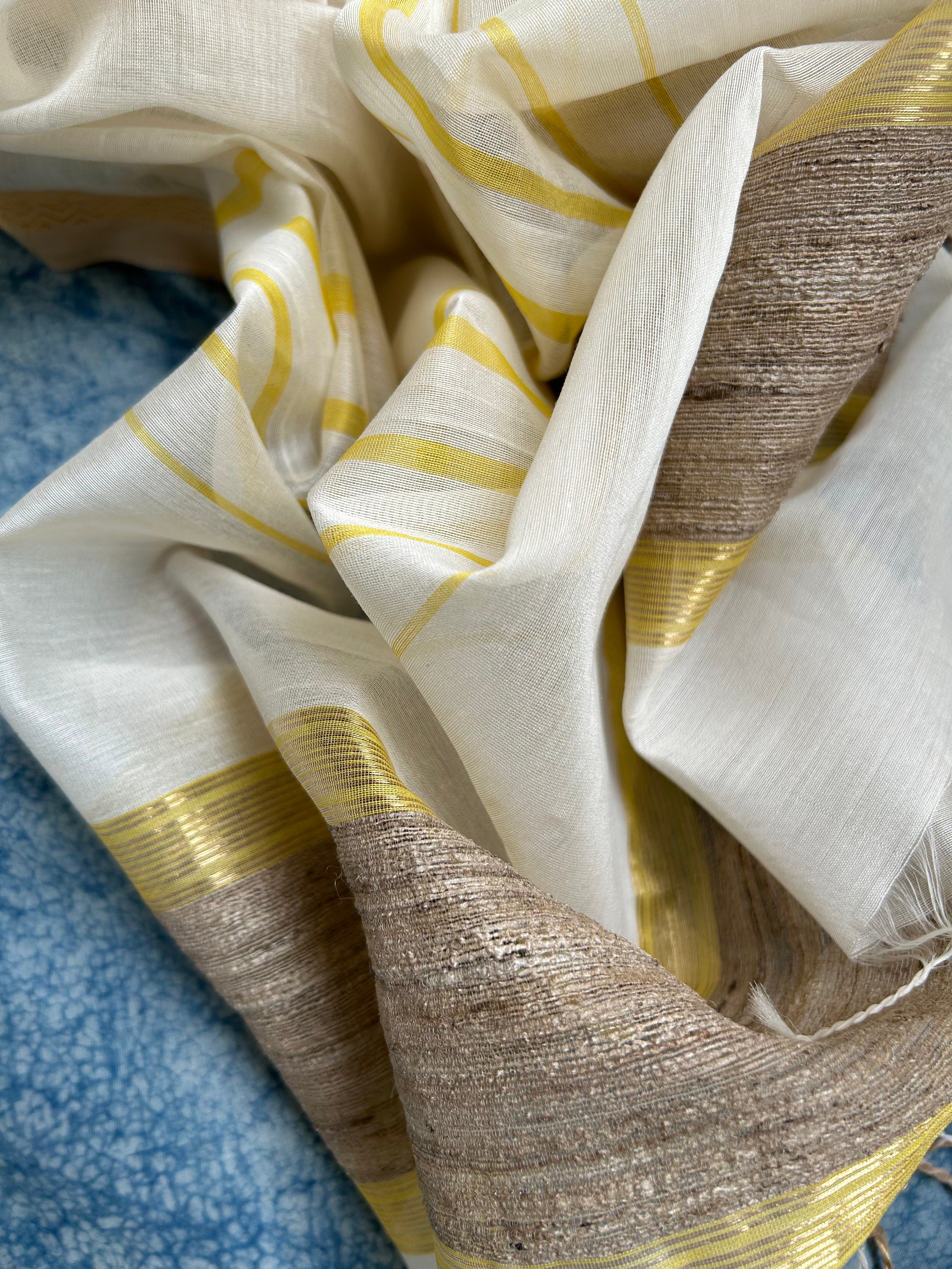 Handwoven Maheshwari Kurta Dupatta Set