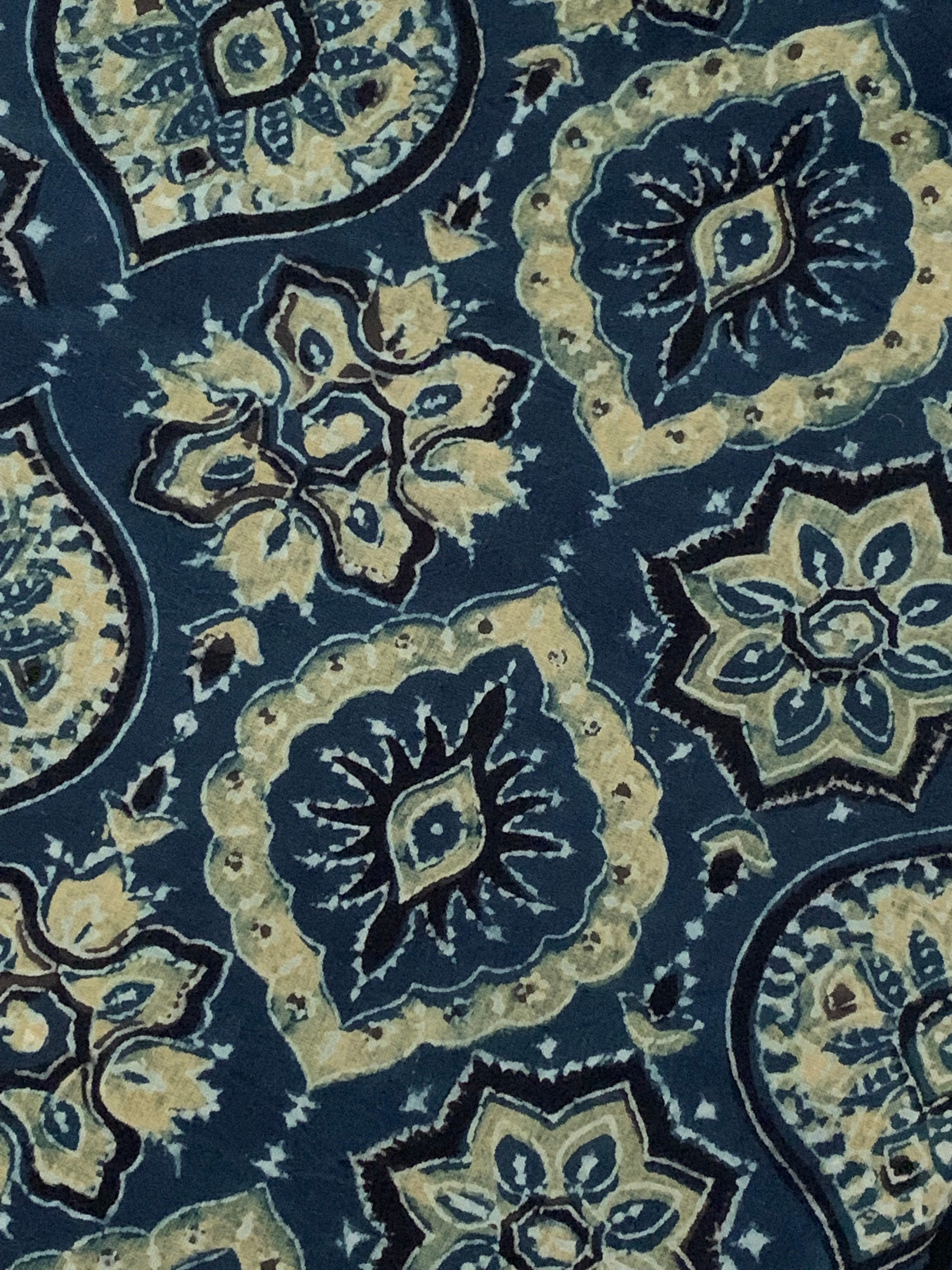 Handblock Ajrakh Kota Suit