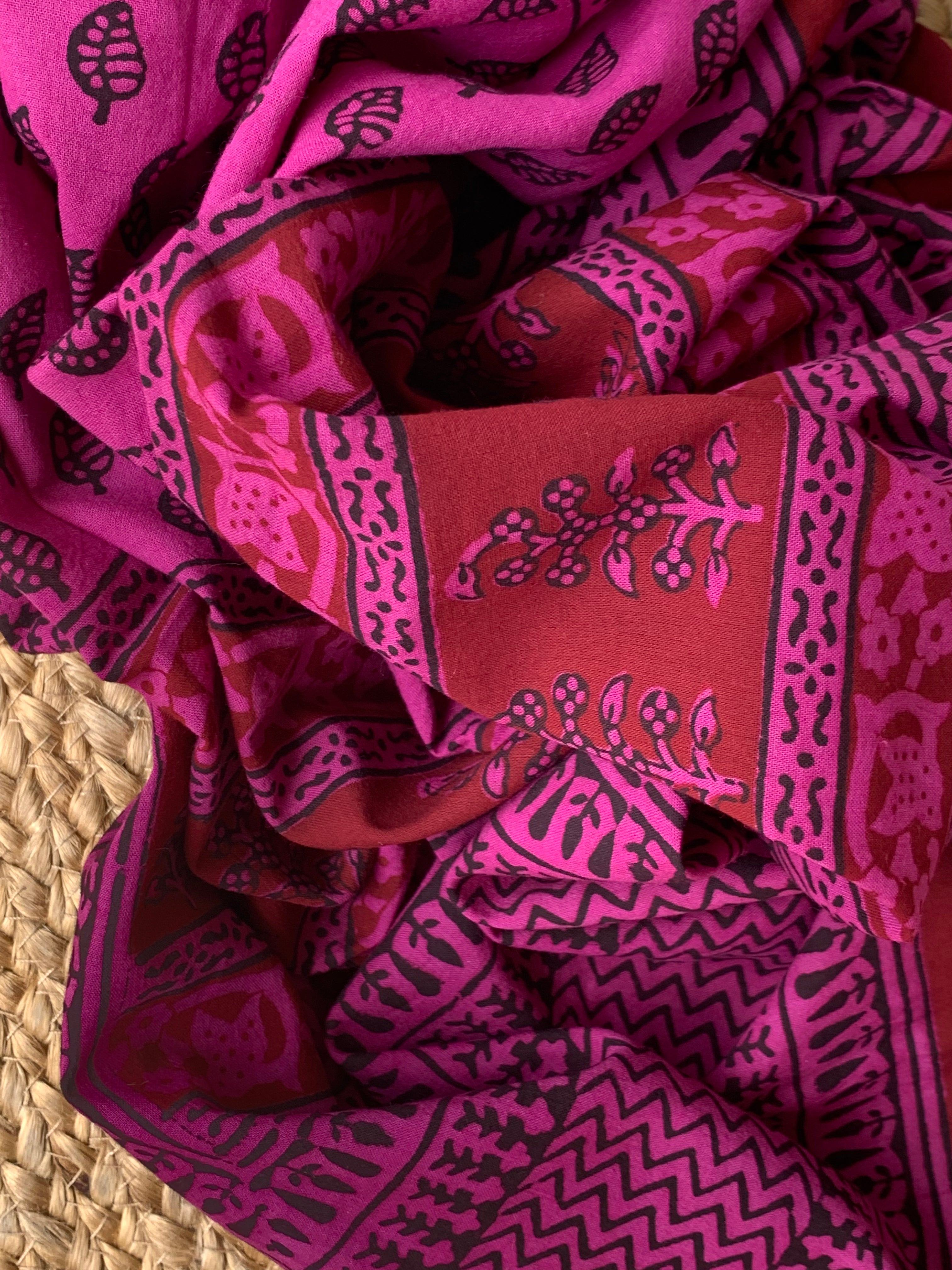 Natural Dyed Bagh Block Print Cotton Suit