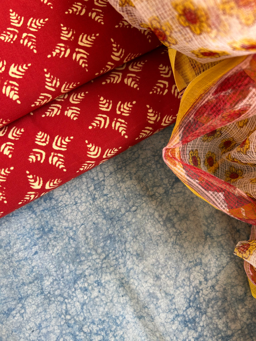 Handcrafted Cotton Kota Dupatta Suit