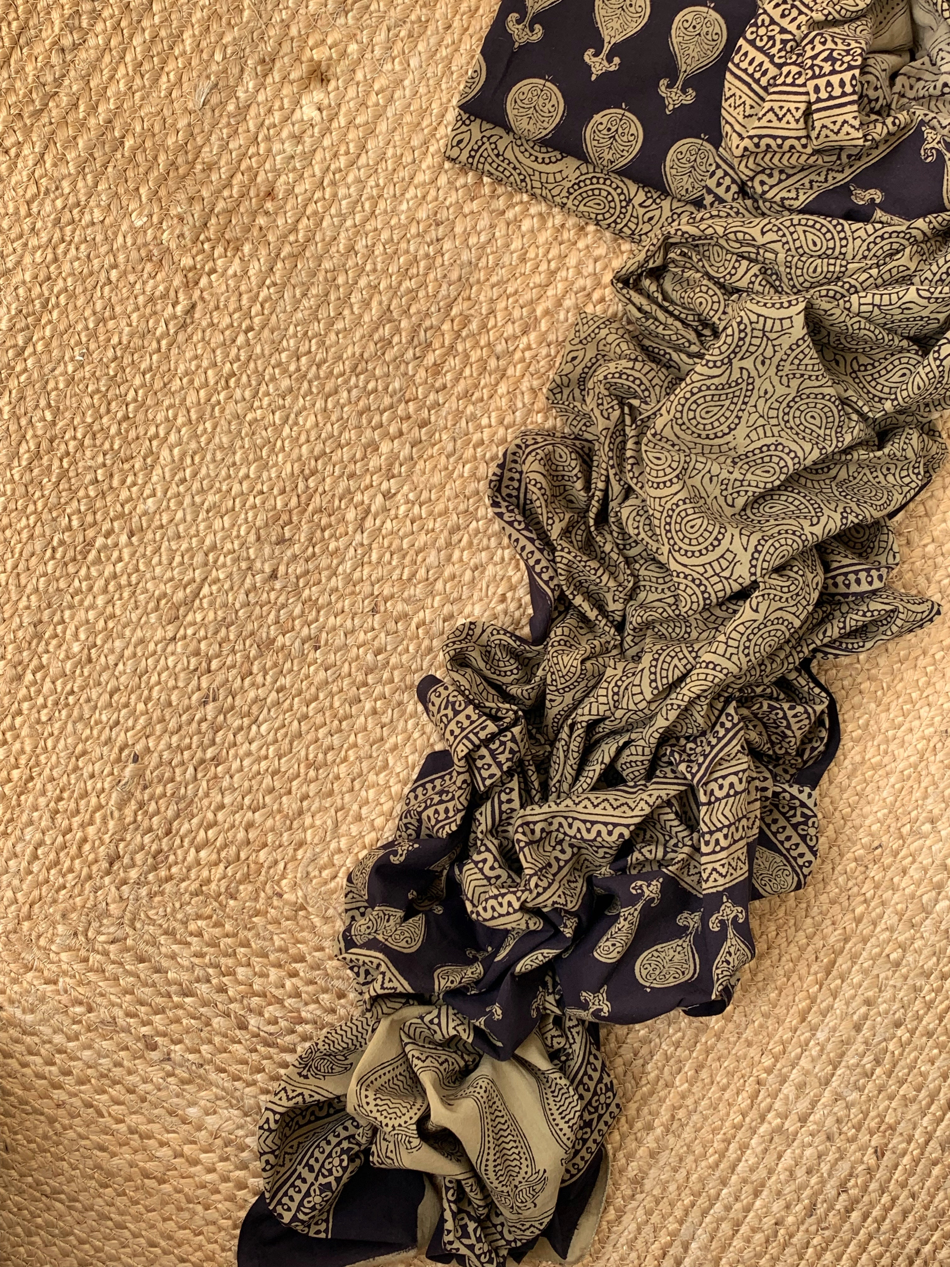 Natural Dyed Bagh Block Print Cotton Suit