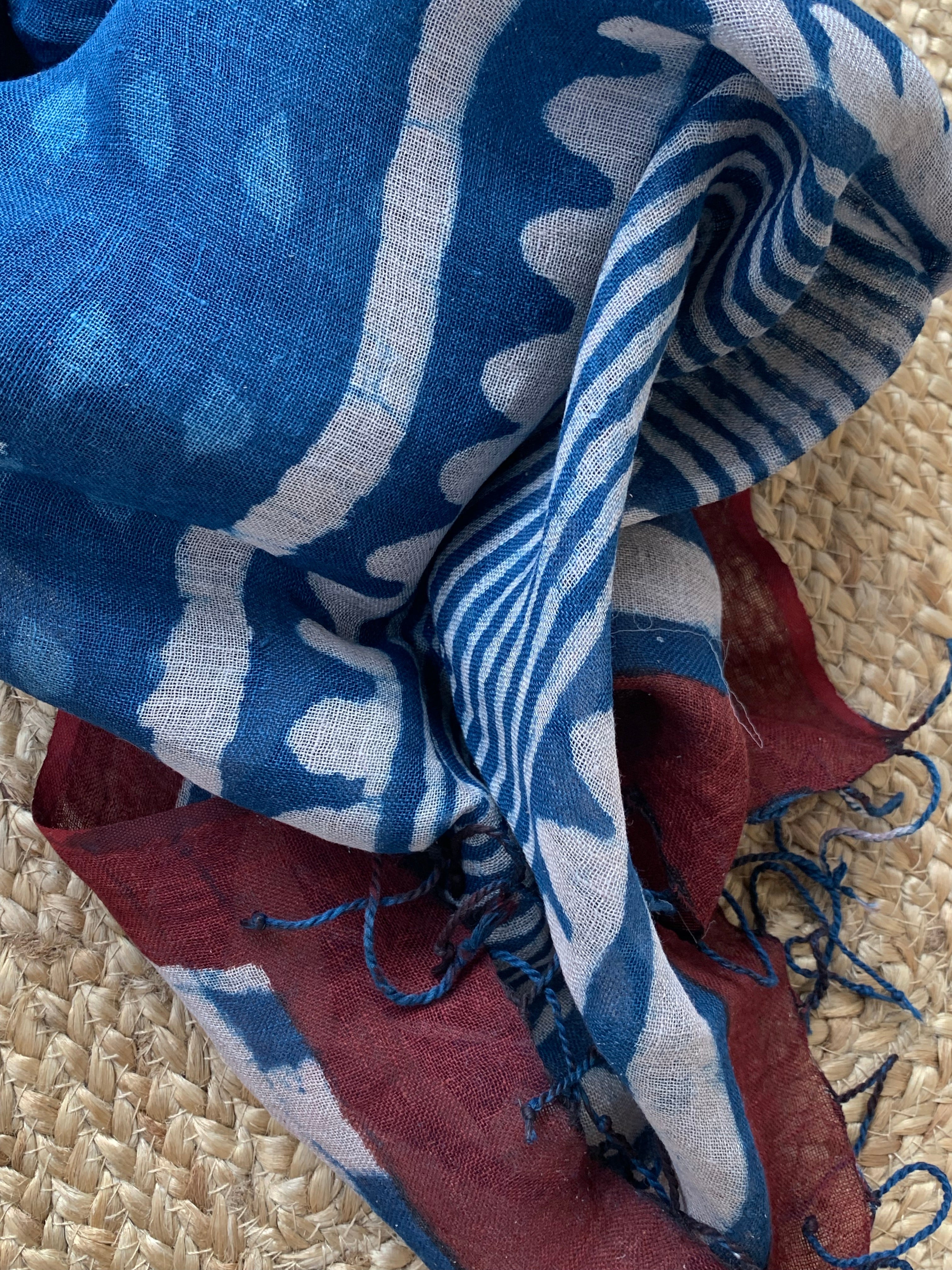 Handcrafted Linen Kurta Dupatta Set